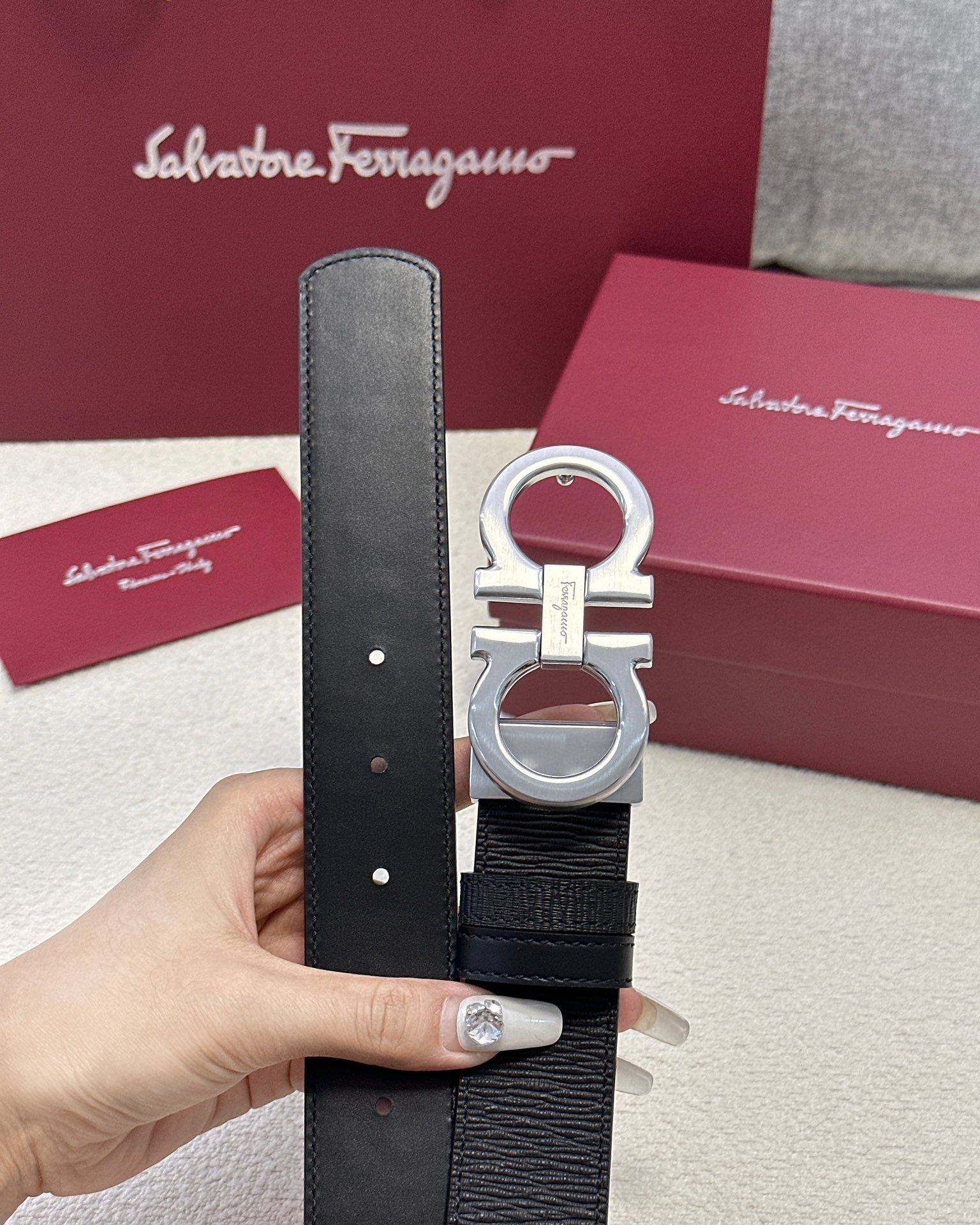 Salvatore Ferragamo Male Basic Belt Cow Leather M