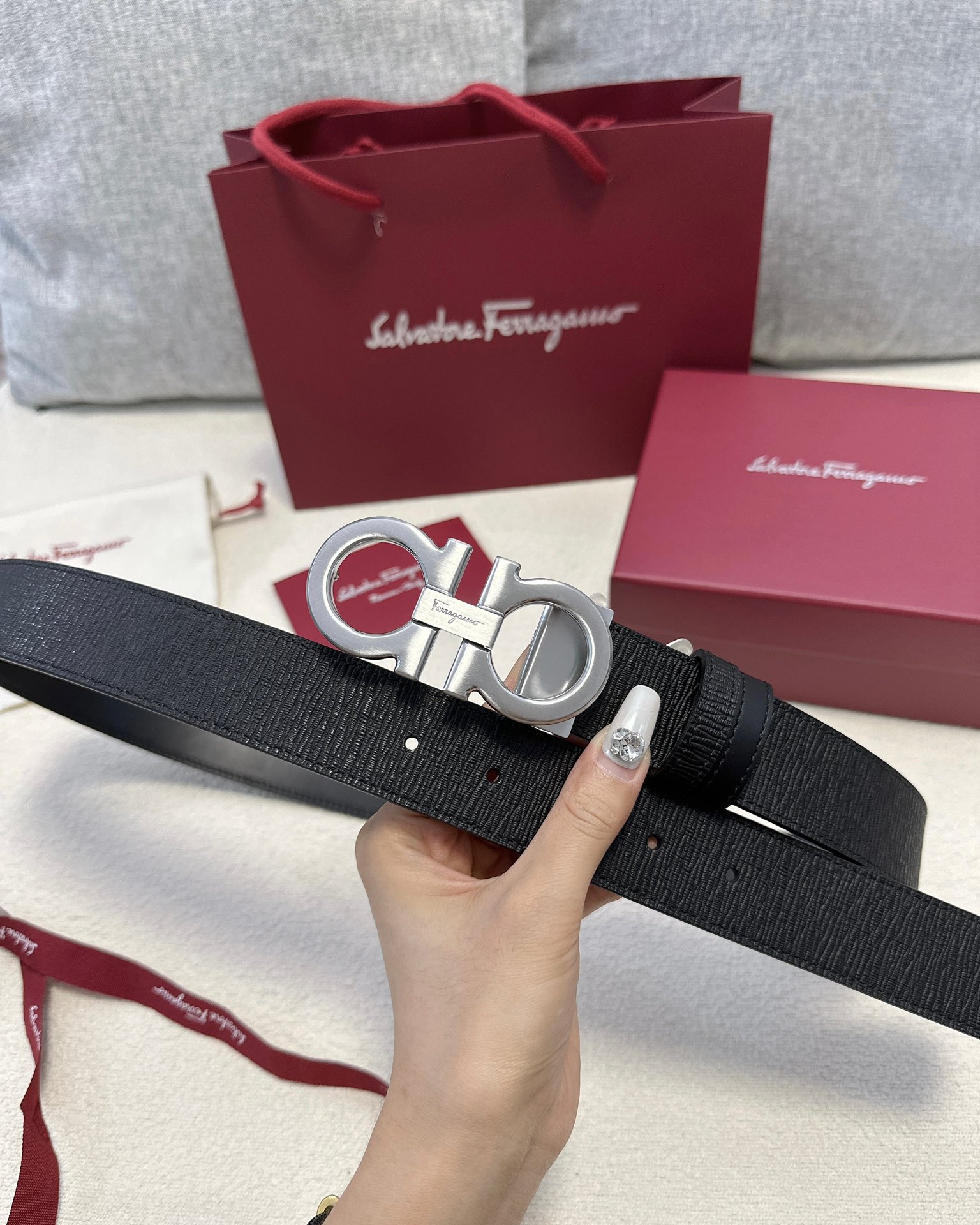 Salvatore Ferragamo Male Basic Belt Cow Leather M