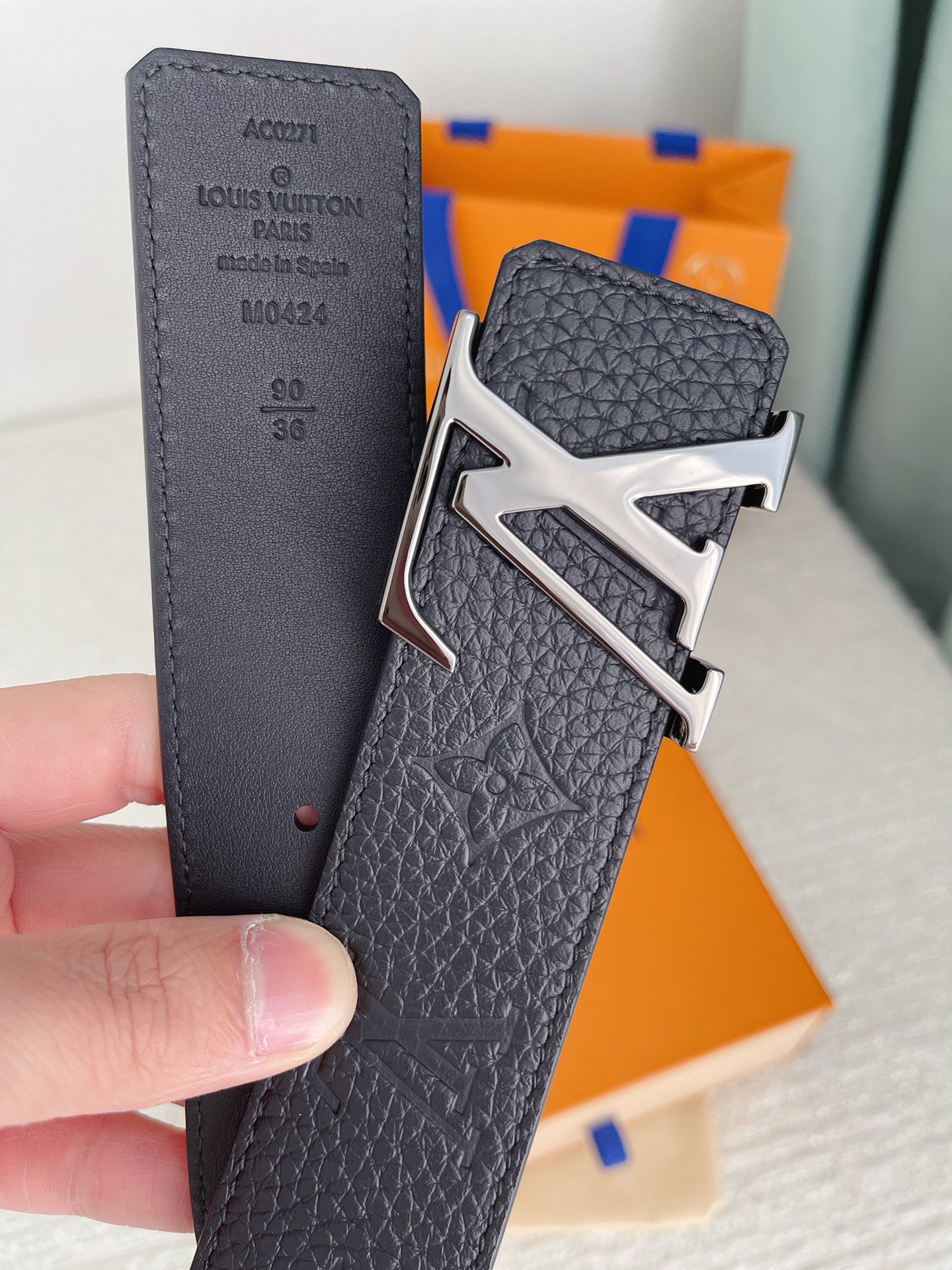 Louis Vuitton Male Basic Belt Cow Leather 13514-m-l