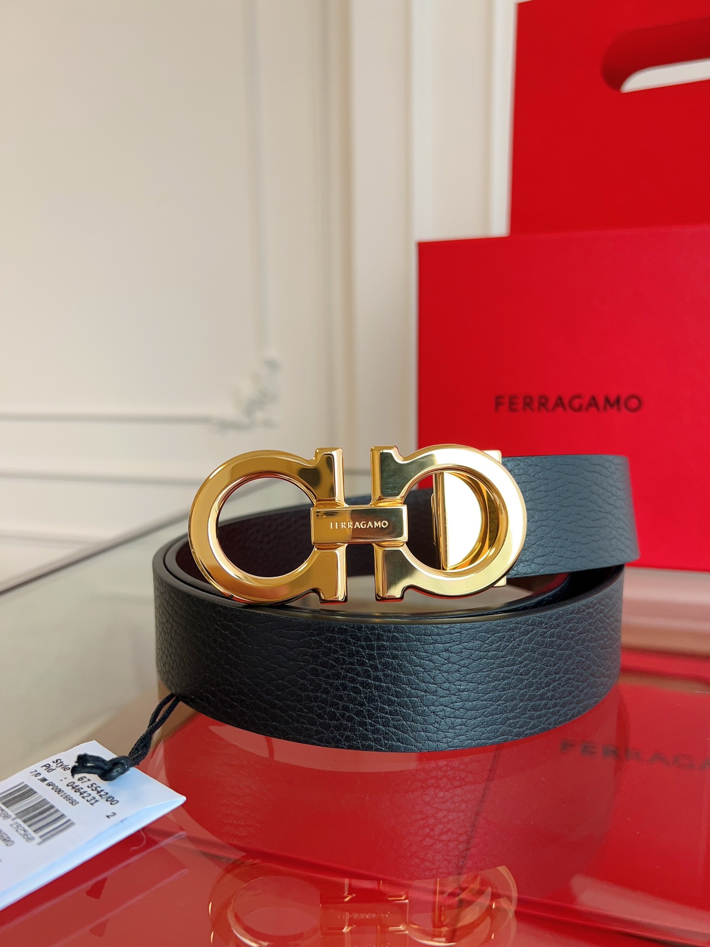 Salvatore Ferragamo Basic Belt Cow Leather M