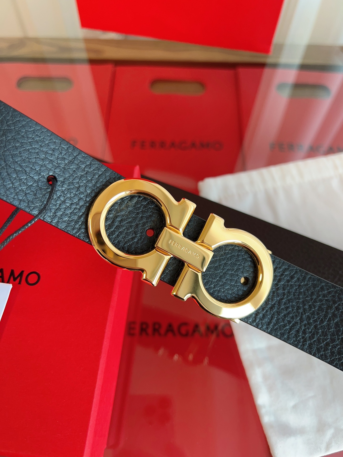 Salvatore Ferragamo Basic Belt Cow Leather M