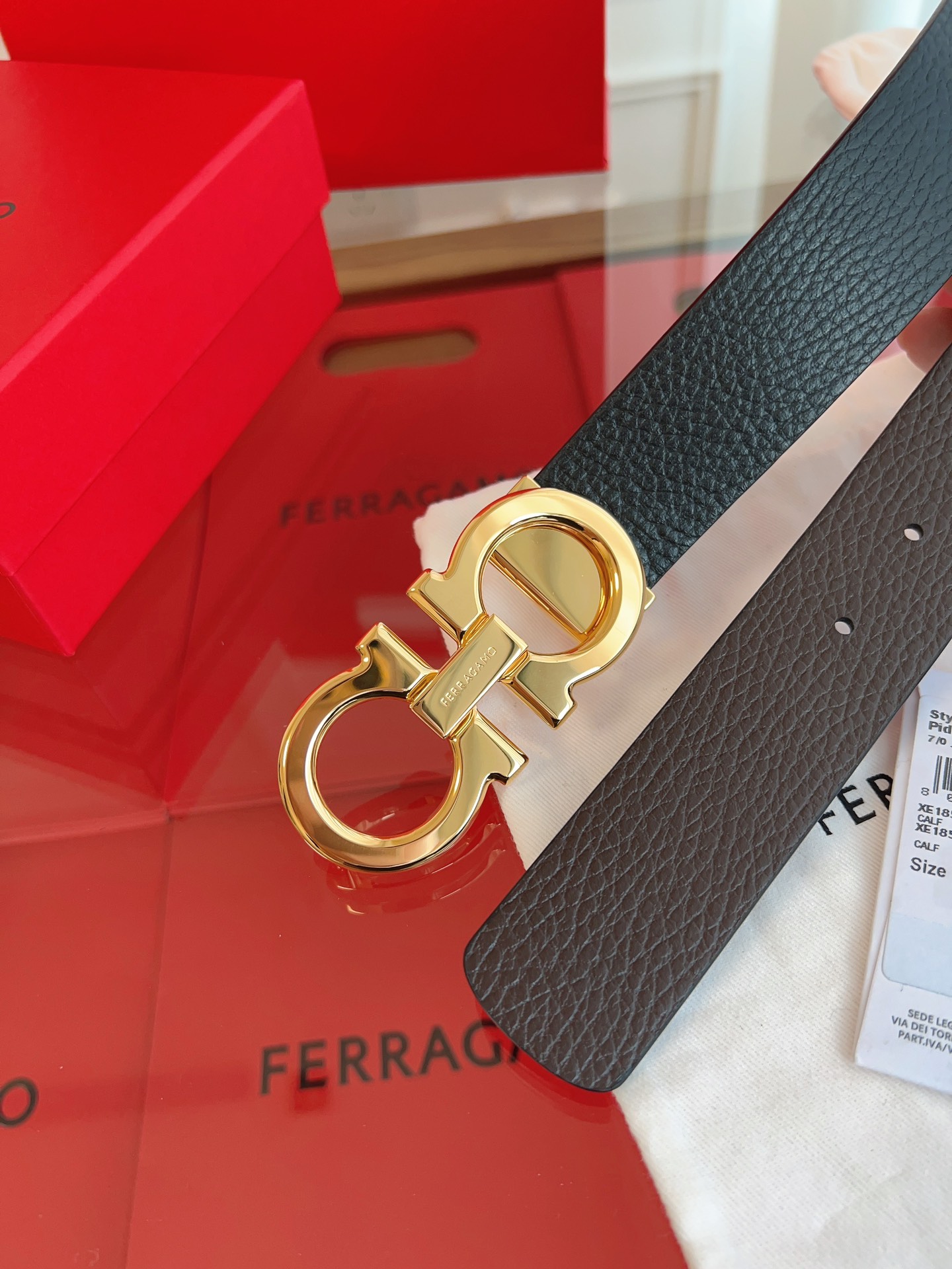 Salvatore Ferragamo Basic Belt Cow Leather M