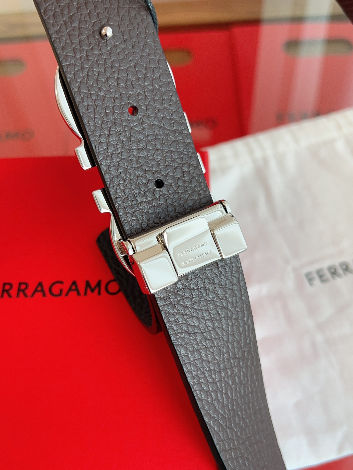Salvatore Ferragamo Basic Belt Cow Leather M
