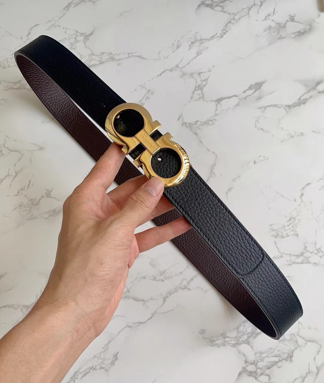 Salvatore Ferragamo Male Leather Belt M