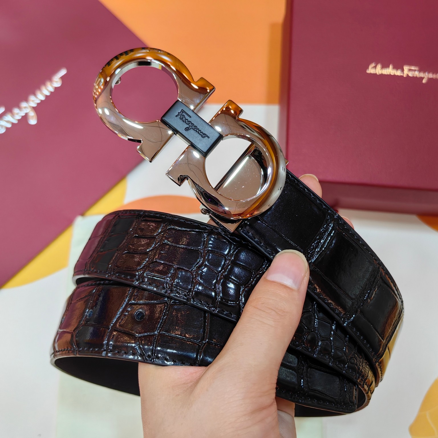 Salvatore Ferragamo Male Basic Belt Cow Leather M