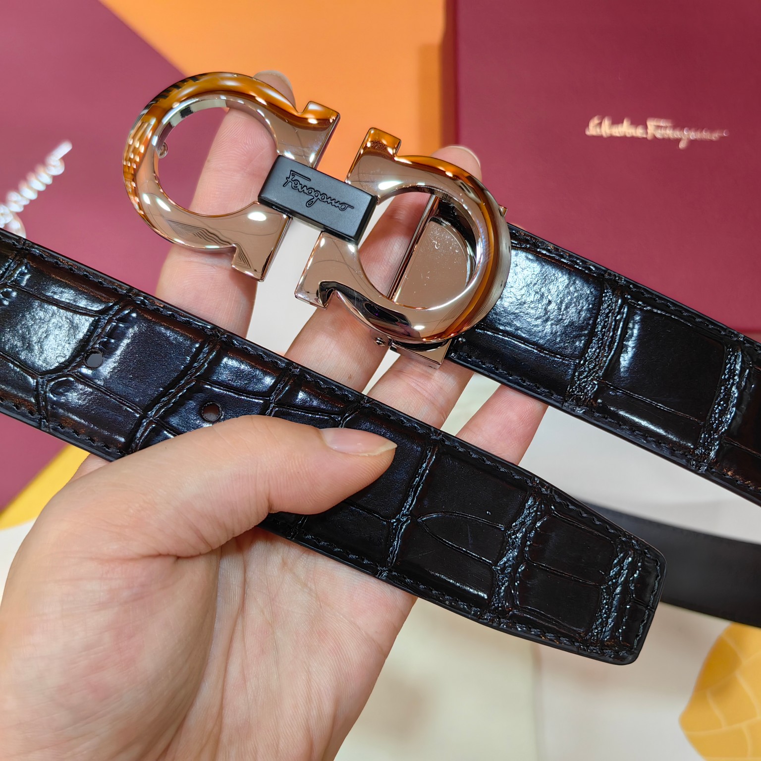 Salvatore Ferragamo Male Basic Belt Cow Leather M