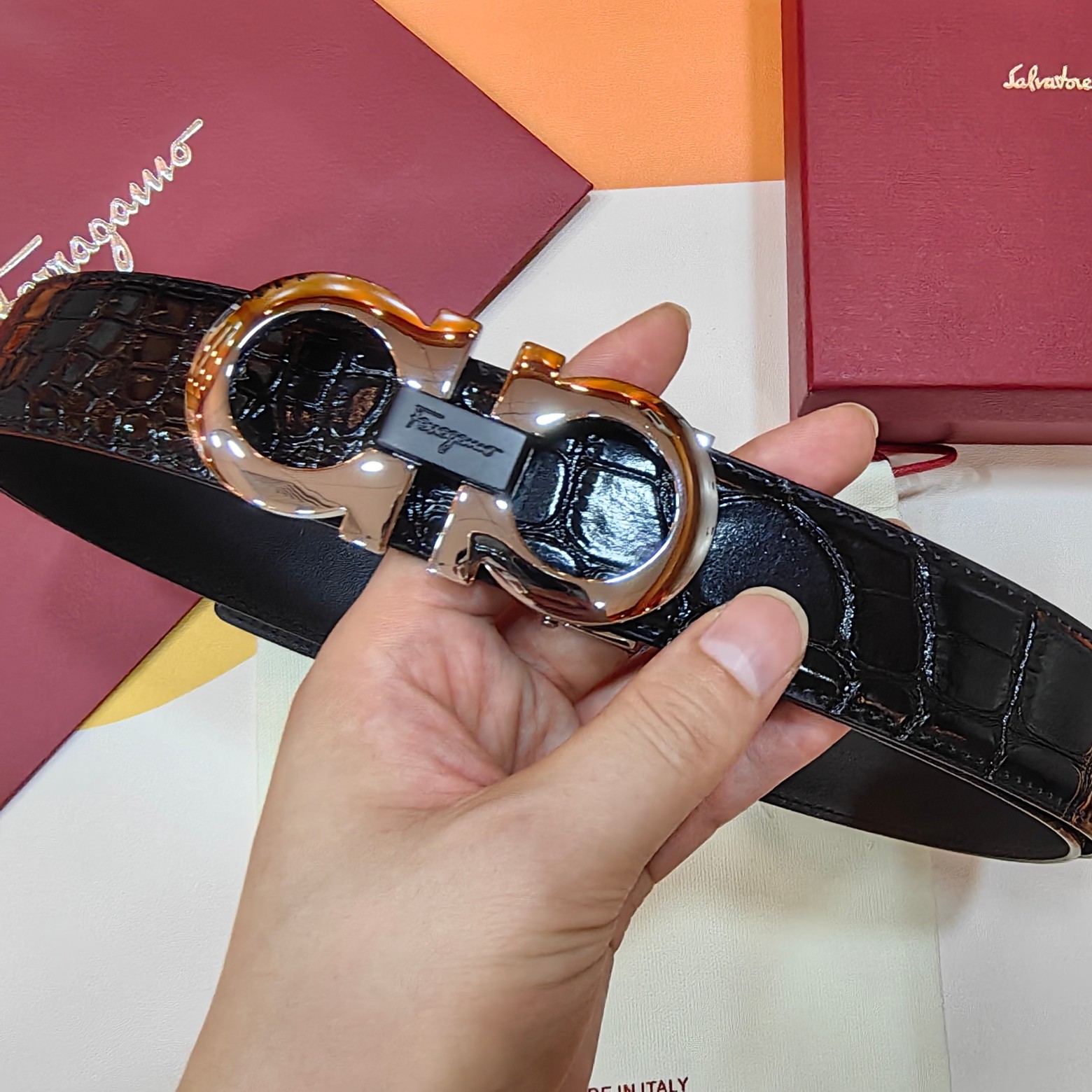 Salvatore Ferragamo Male Basic Belt Cow Leather M