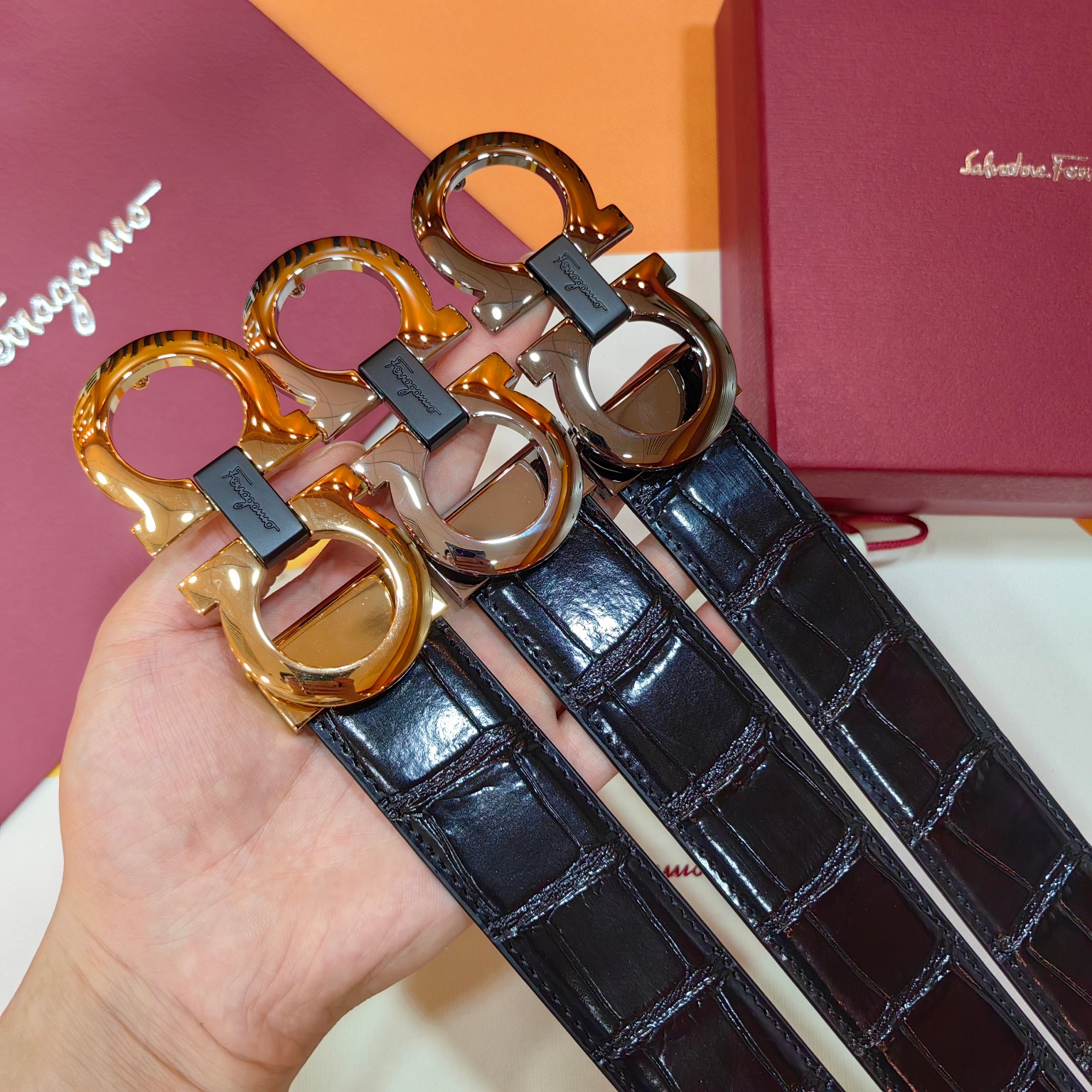 Salvatore Ferragamo Male Basic Belt Cow Leather M