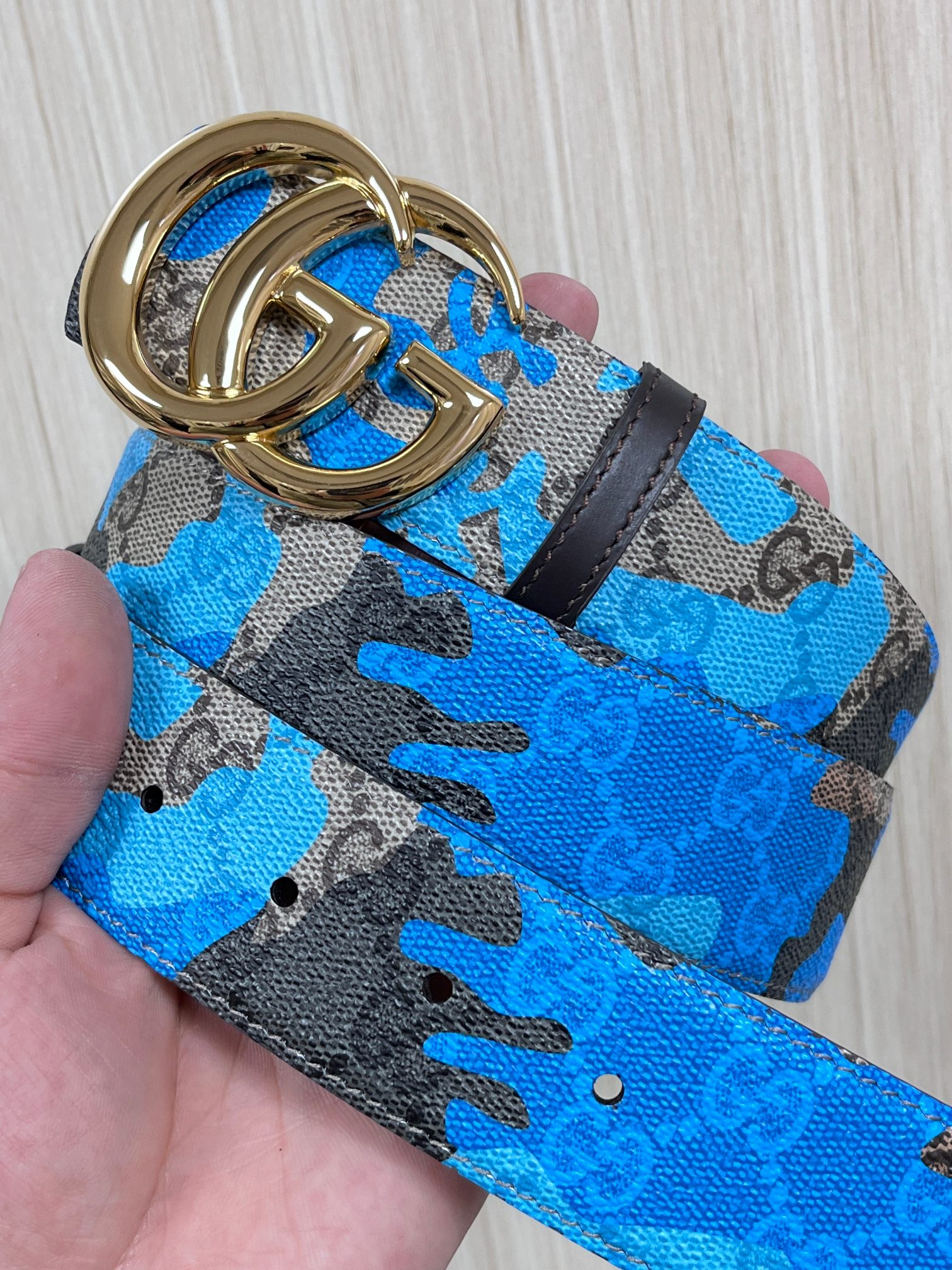 Gucci Basic Belt Blue M