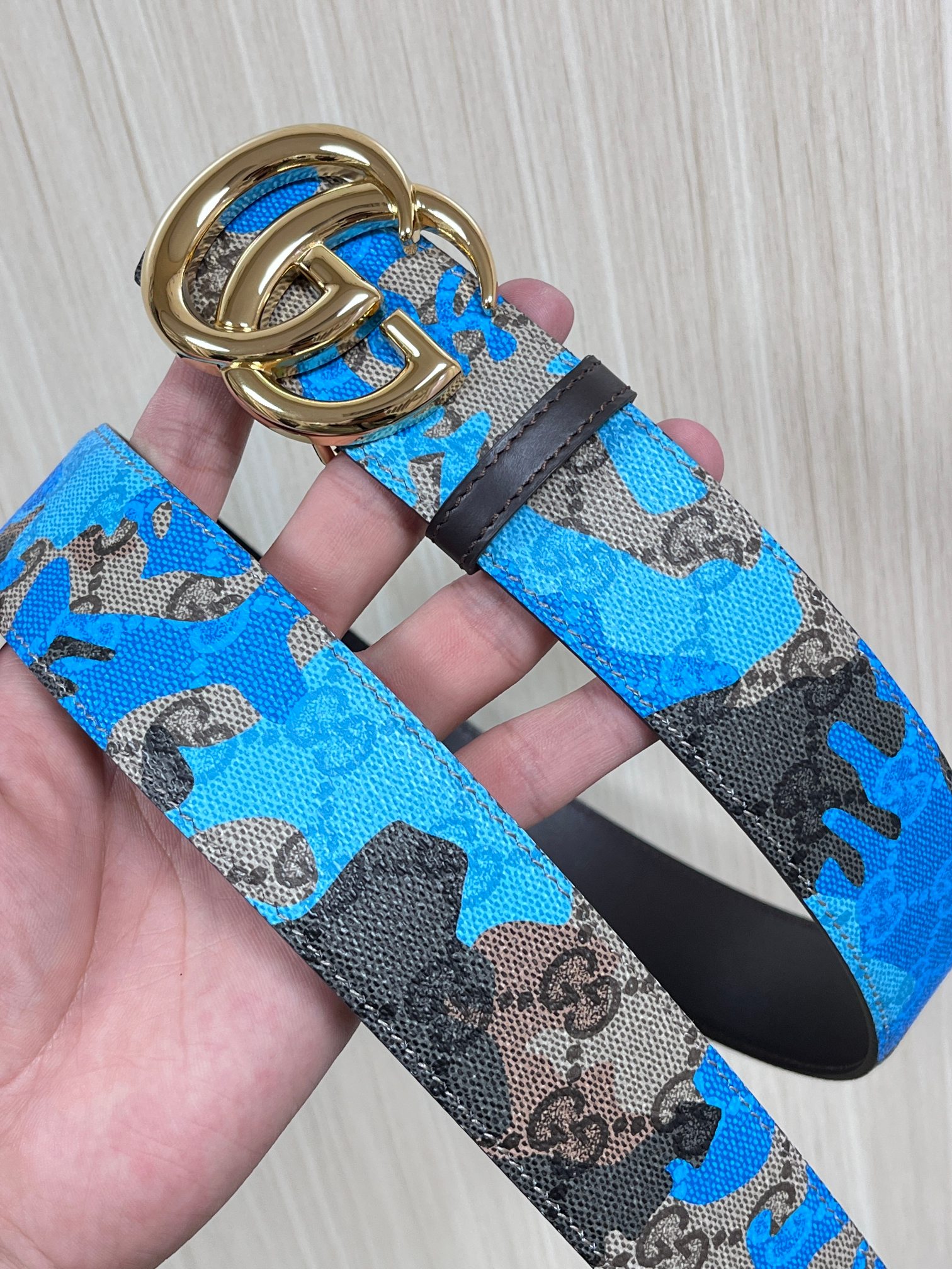 Gucci Basic Belt Blue M