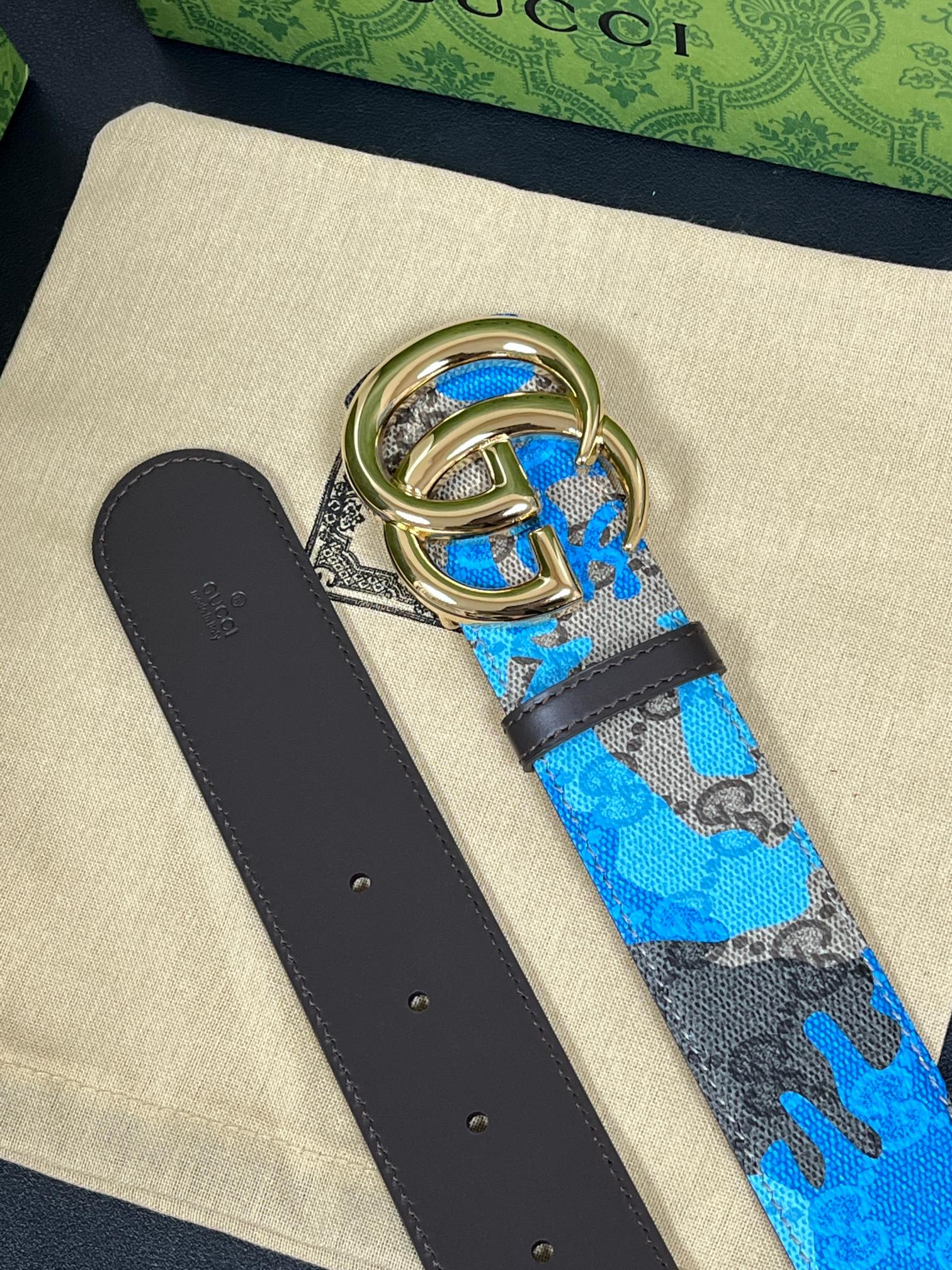 Gucci Basic Belt Blue M