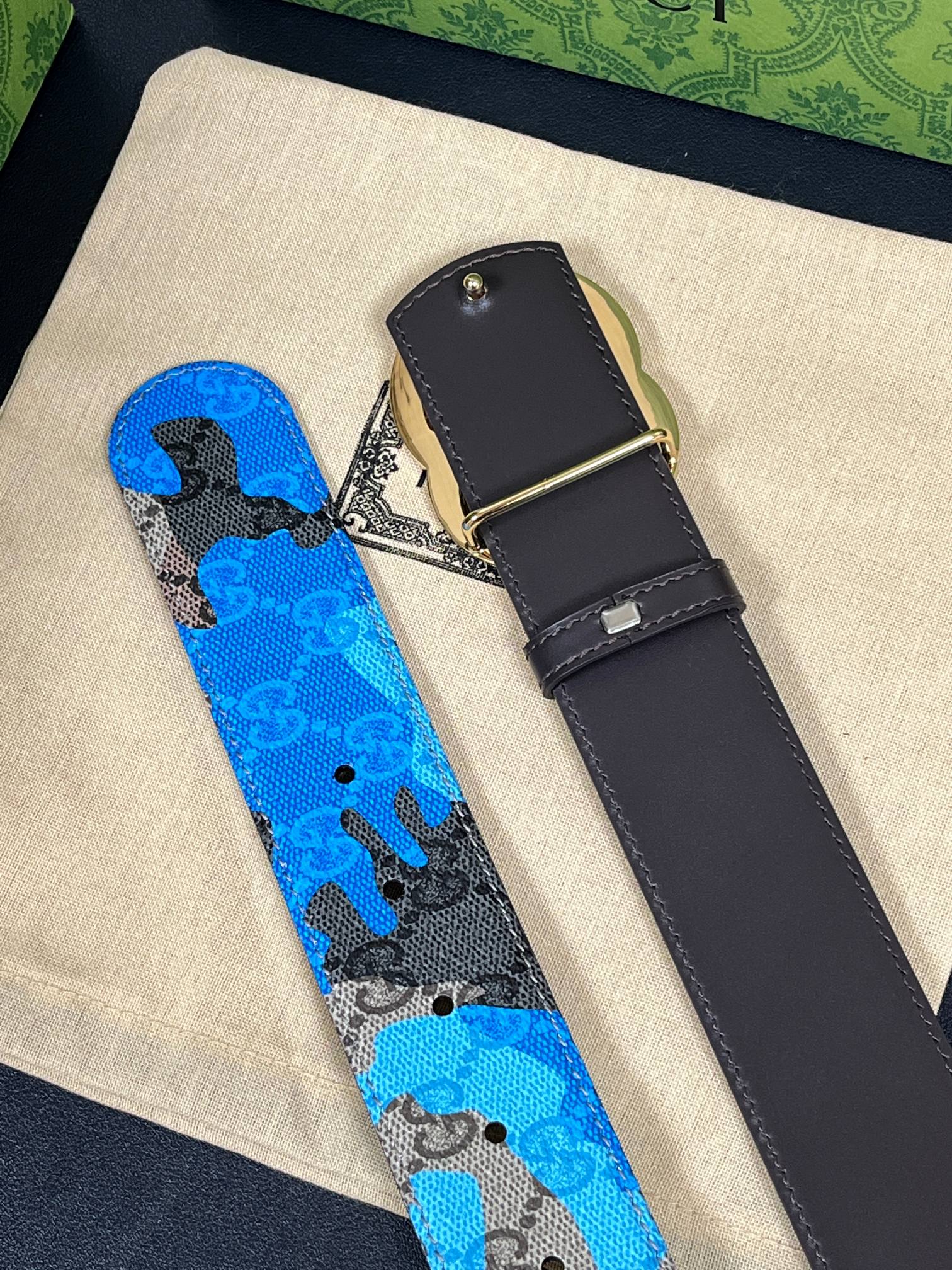 Gucci Basic Belt Blue M