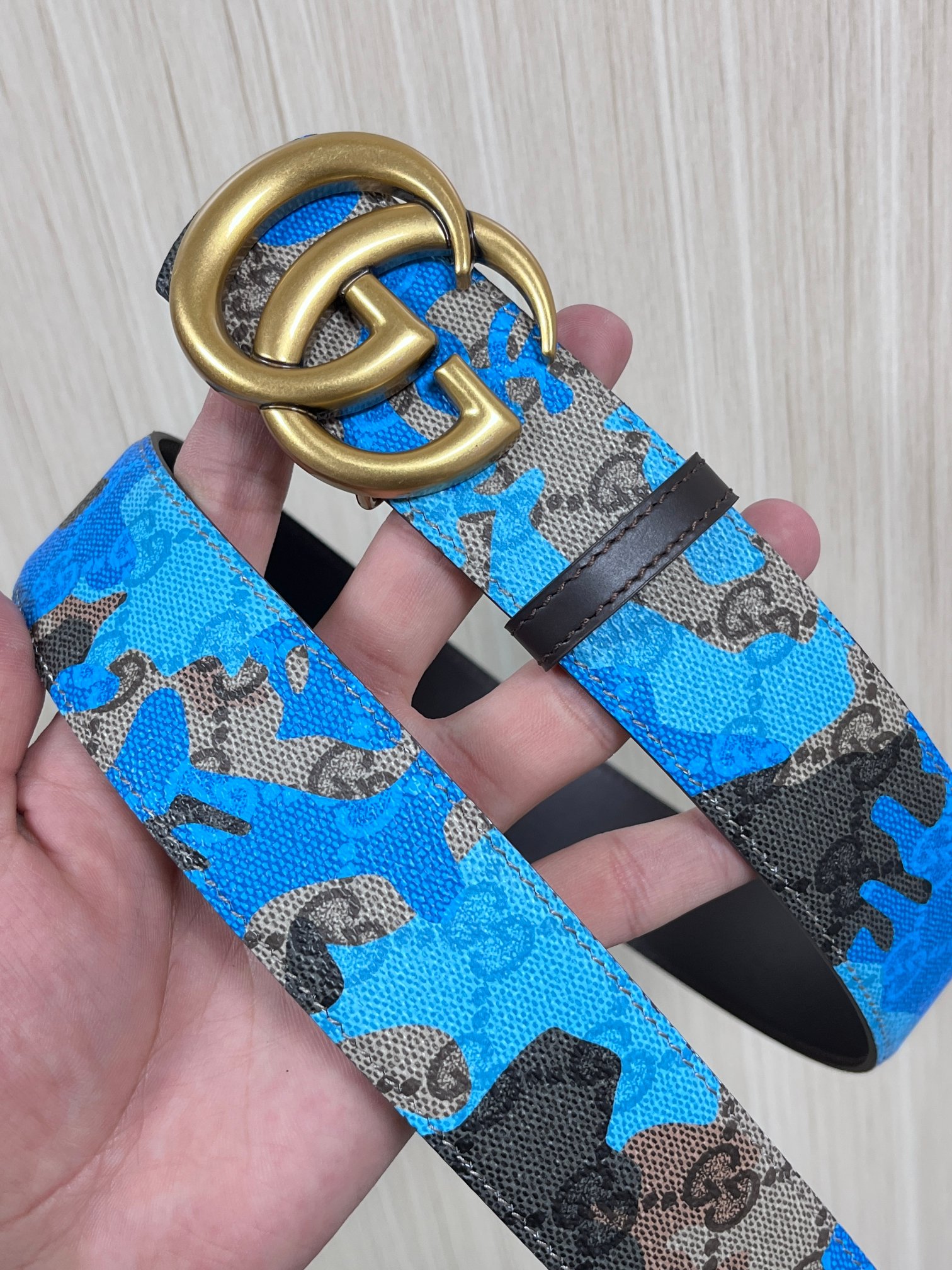 Gucci Basic Belt Blue M