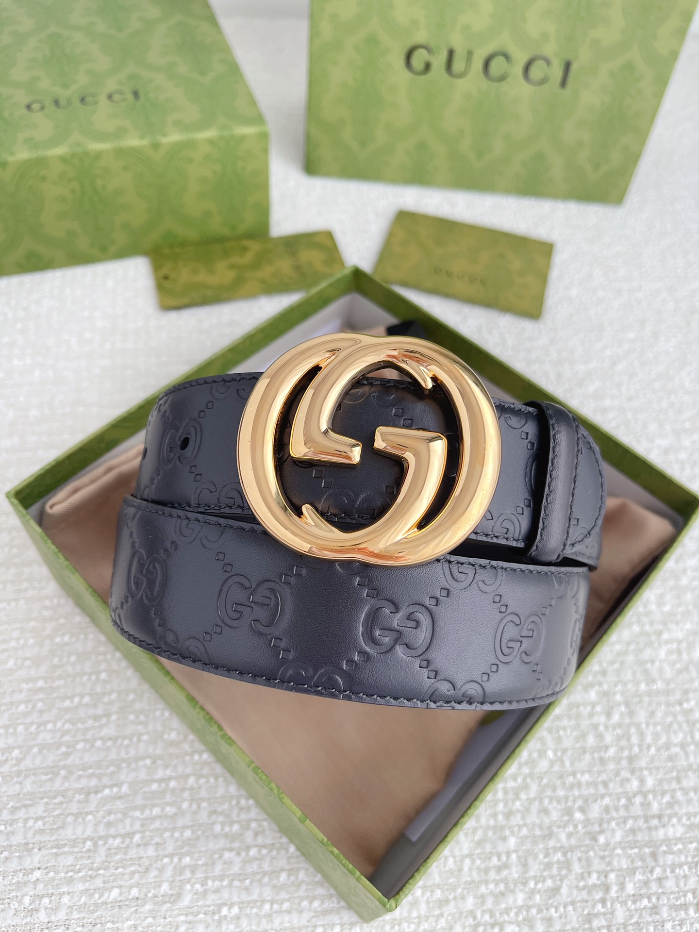 Gucci Basic Belt Cow Leather M