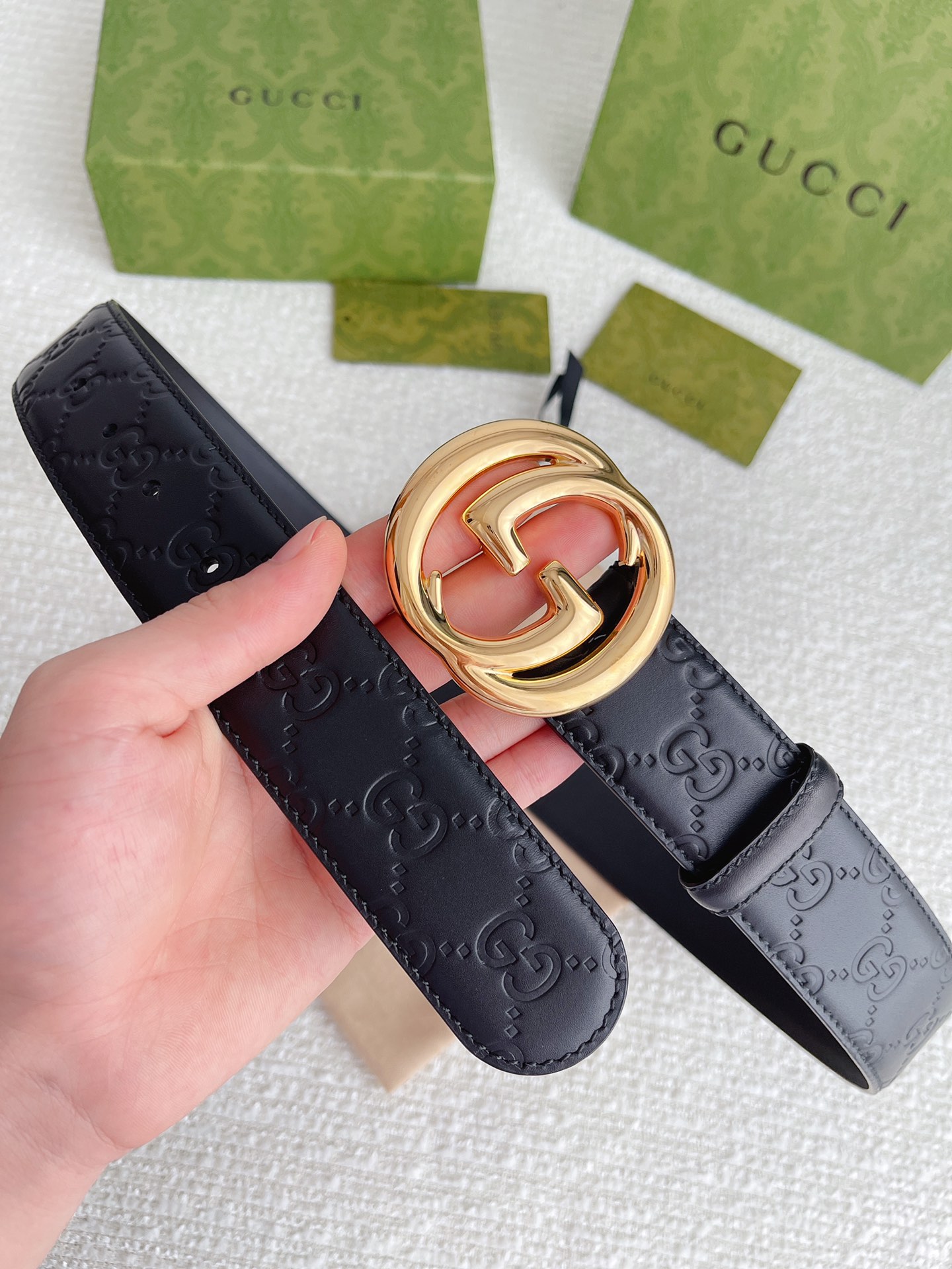 Gucci Basic Belt Cow Leather M