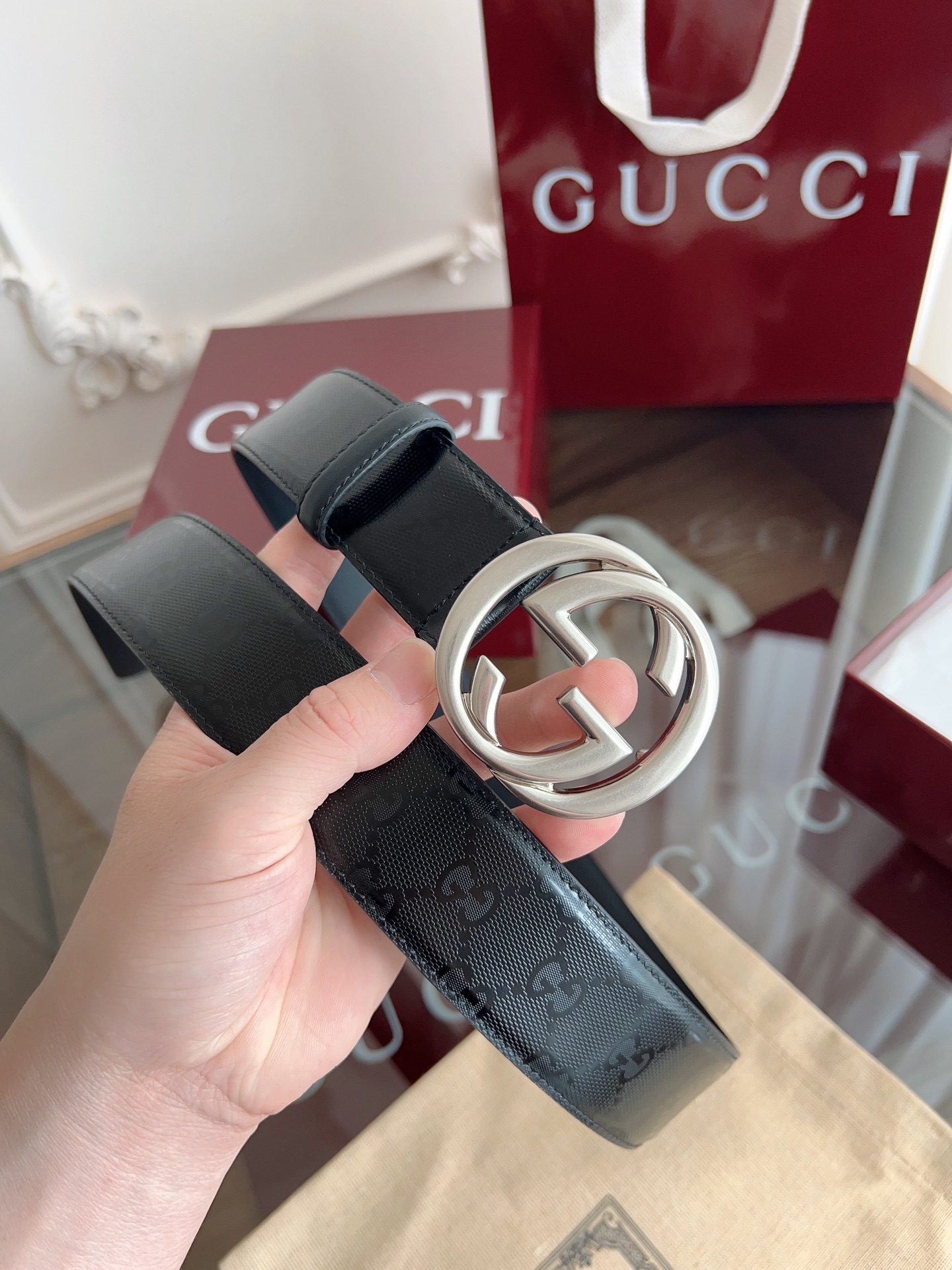 Gucci Basic Belt 13514-m-l