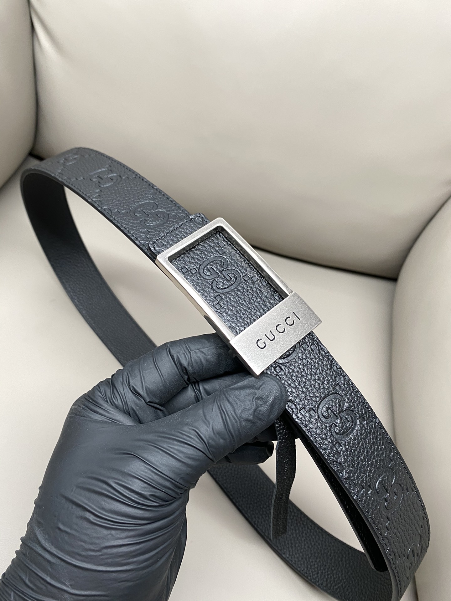 Gucci Male Basic Belt Cow Leather 13514-m