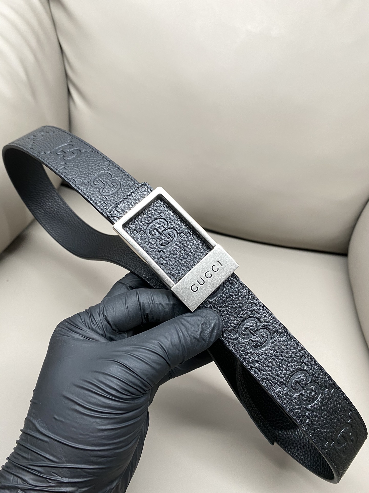 Gucci Male Basic Belt Cow Leather 13514-m