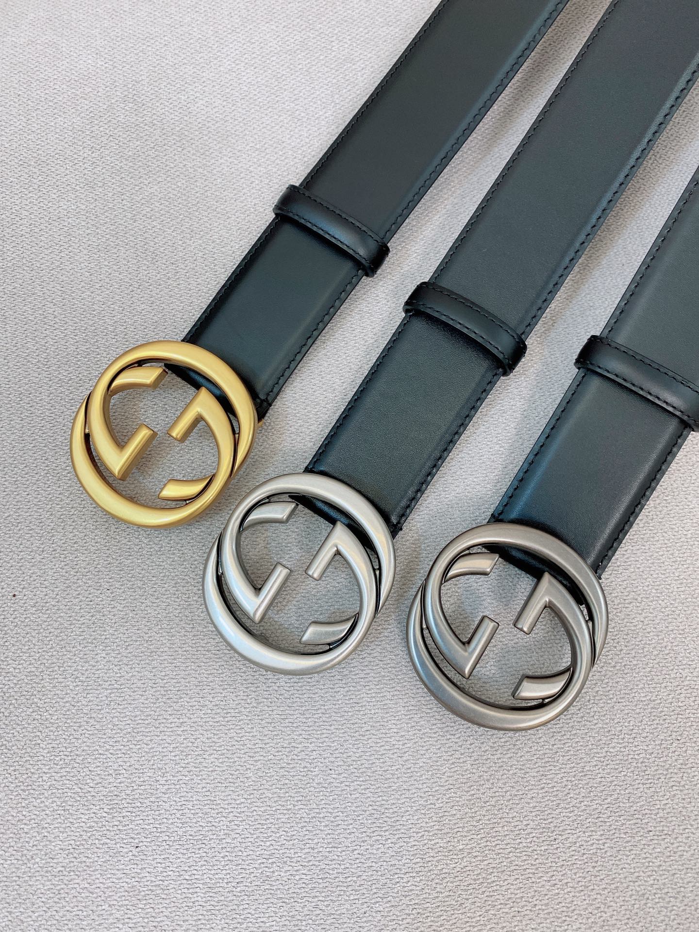 Gucci Male Basic Belt Cow Leather Black M