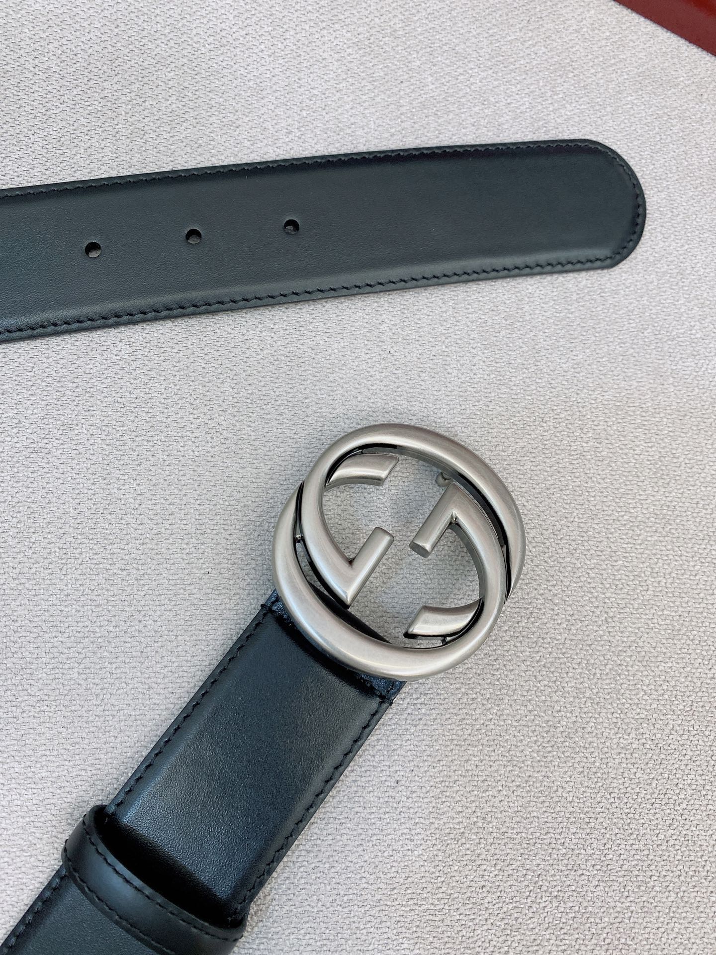 Gucci Male Basic Belt Cow Leather Black M