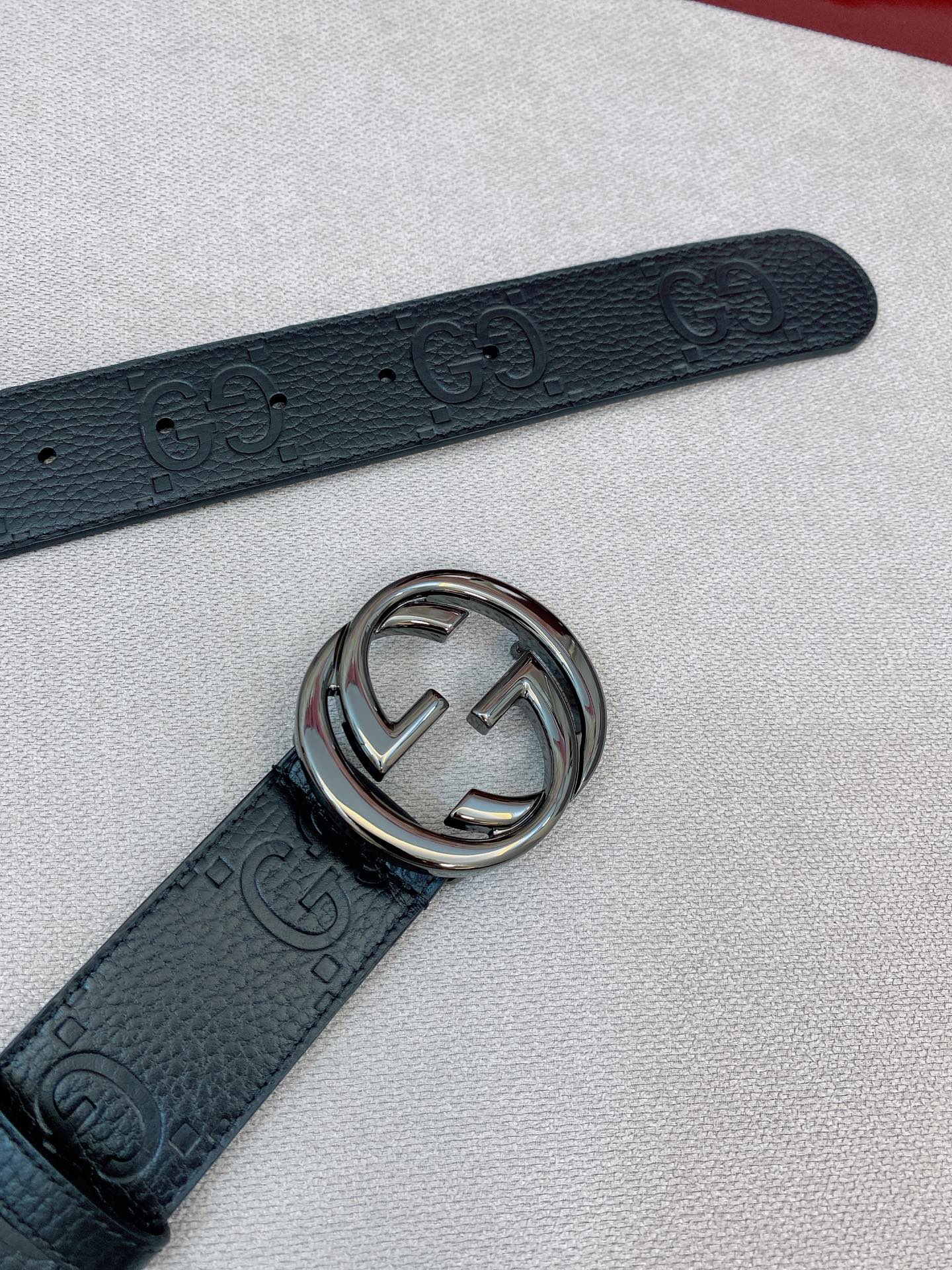 Gucci Male Basic Belt Cow Leather Black M