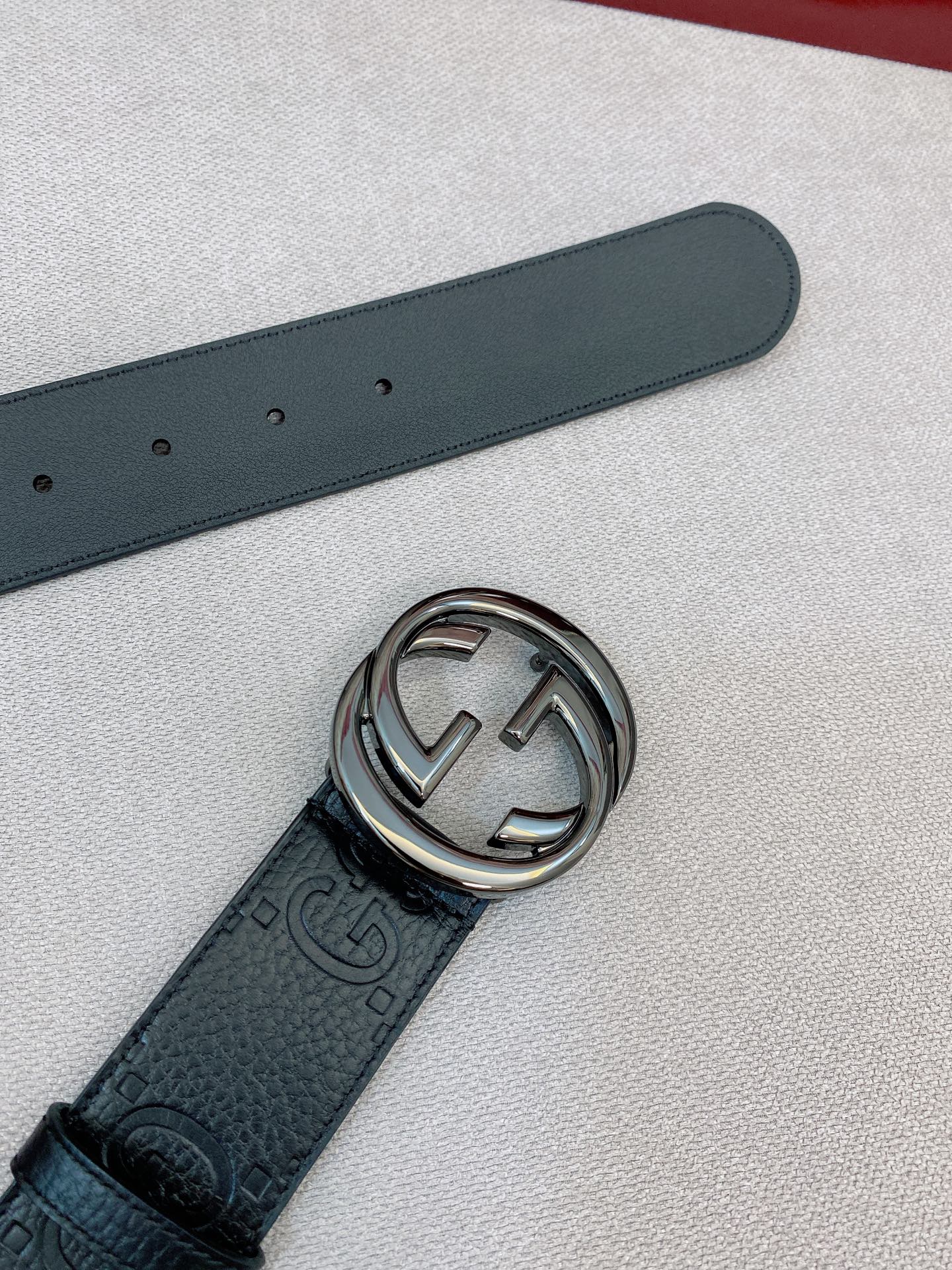 Gucci Male Basic Belt Cow Leather Black M