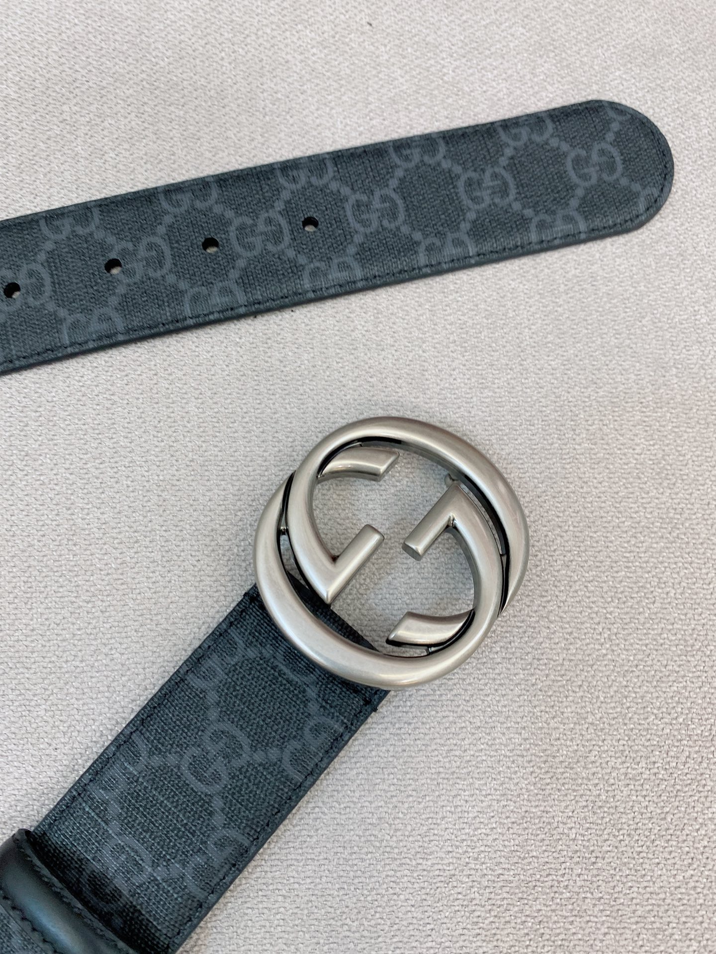 Gucci Male Basic Belt Canvas Black S-m