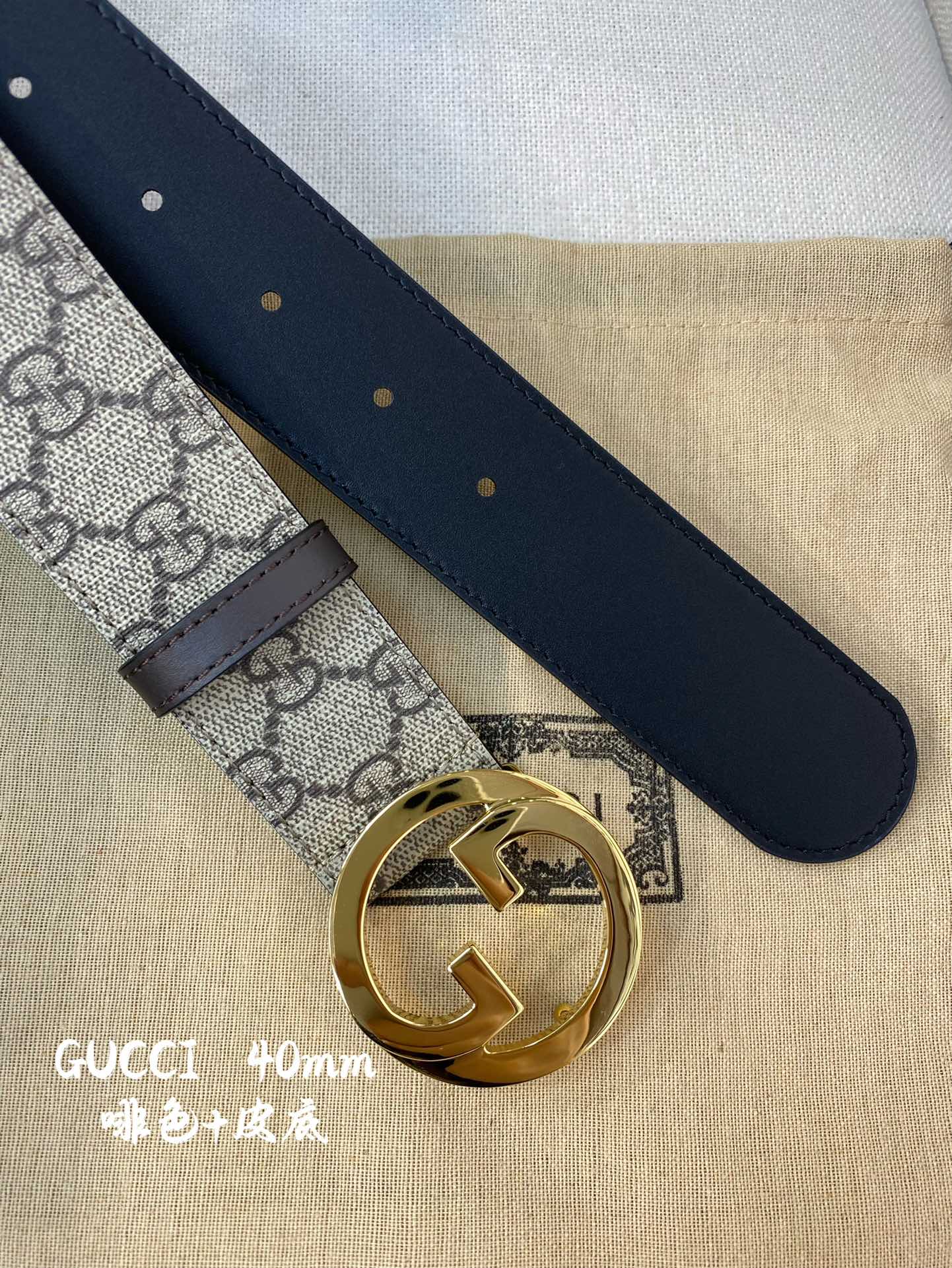 Gucci Basic Belt Top Grain Leather 38mm
