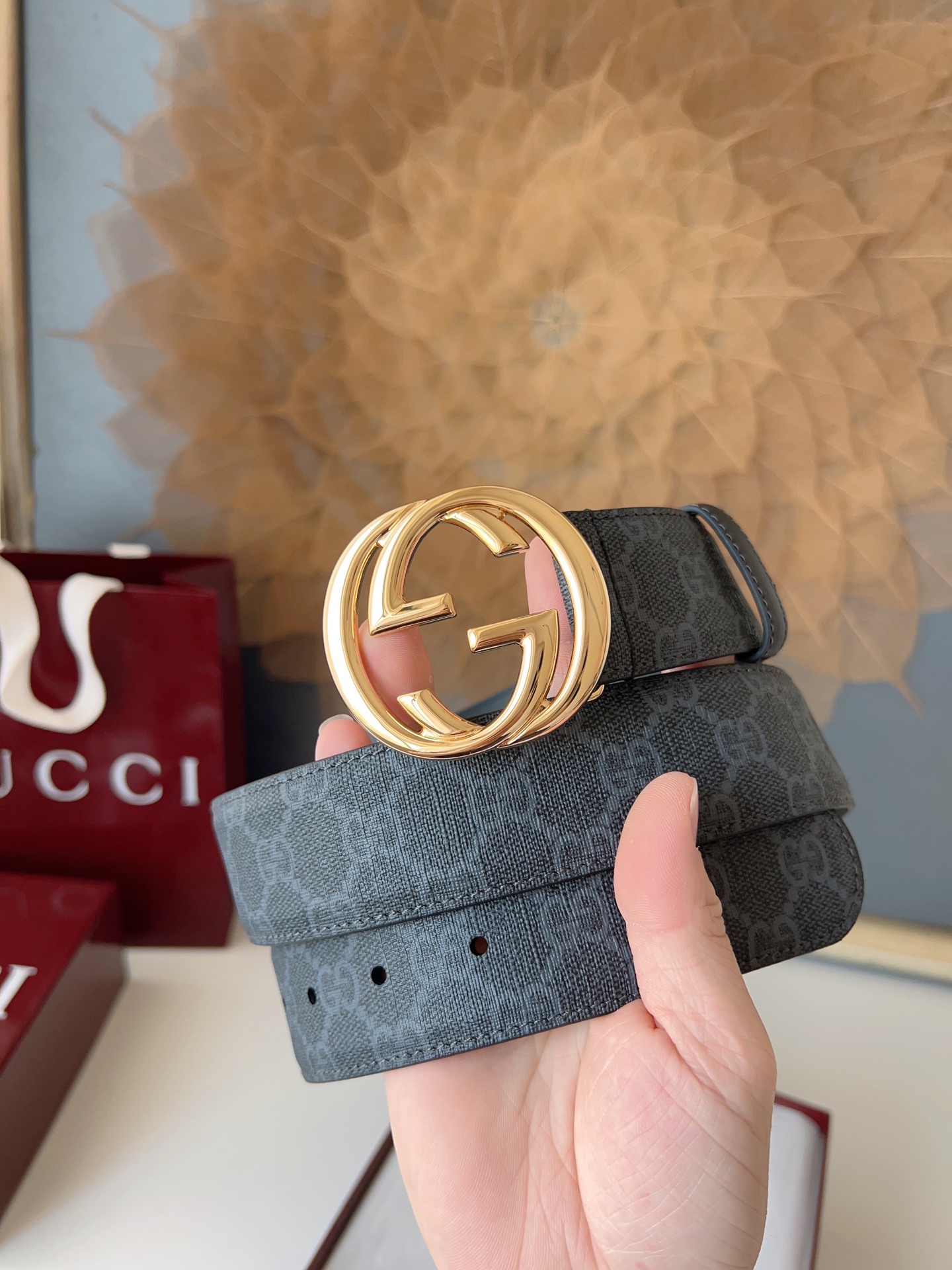 Gucci Basic Belt Canvas M