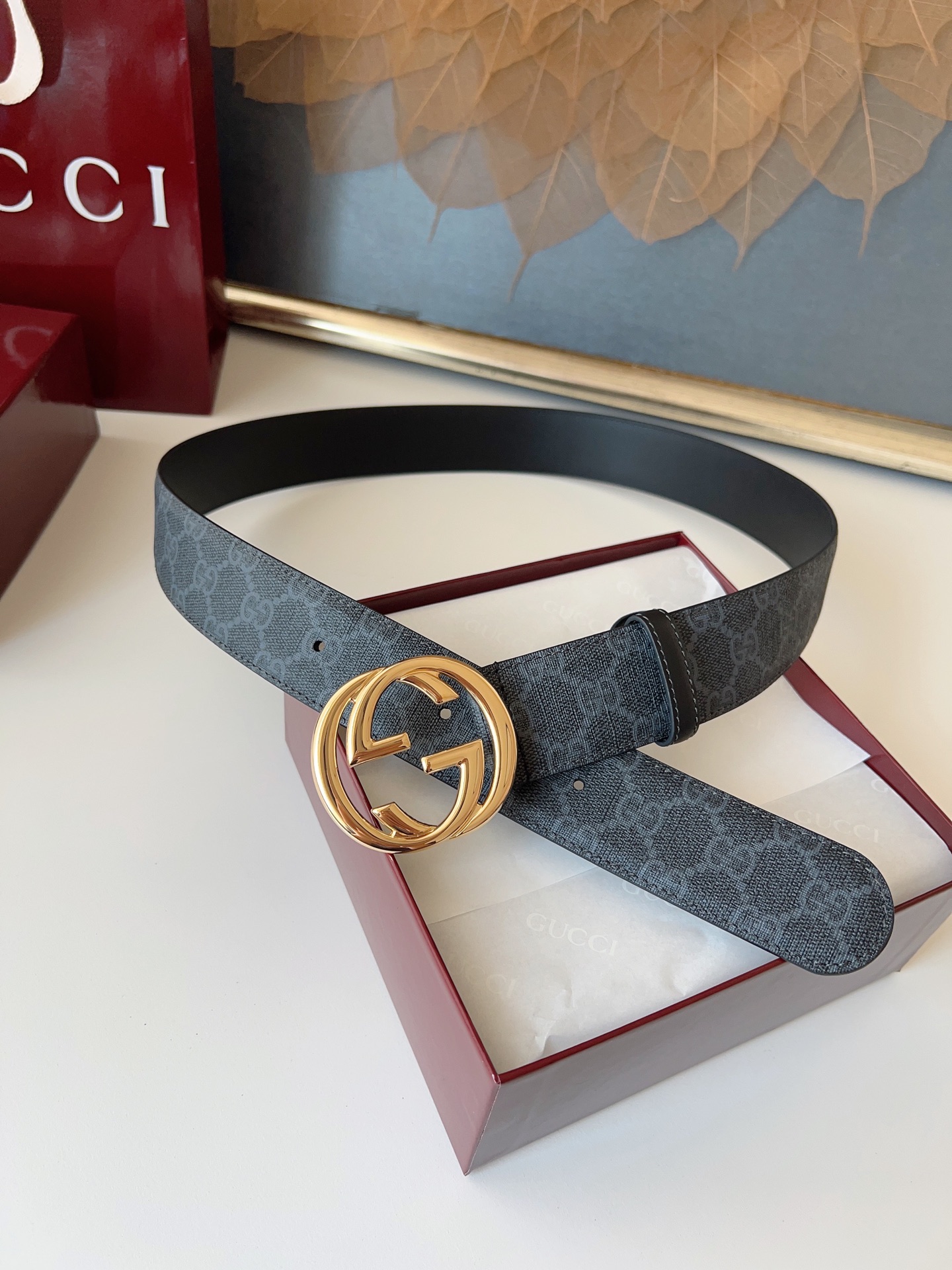 Gucci Basic Belt Canvas M