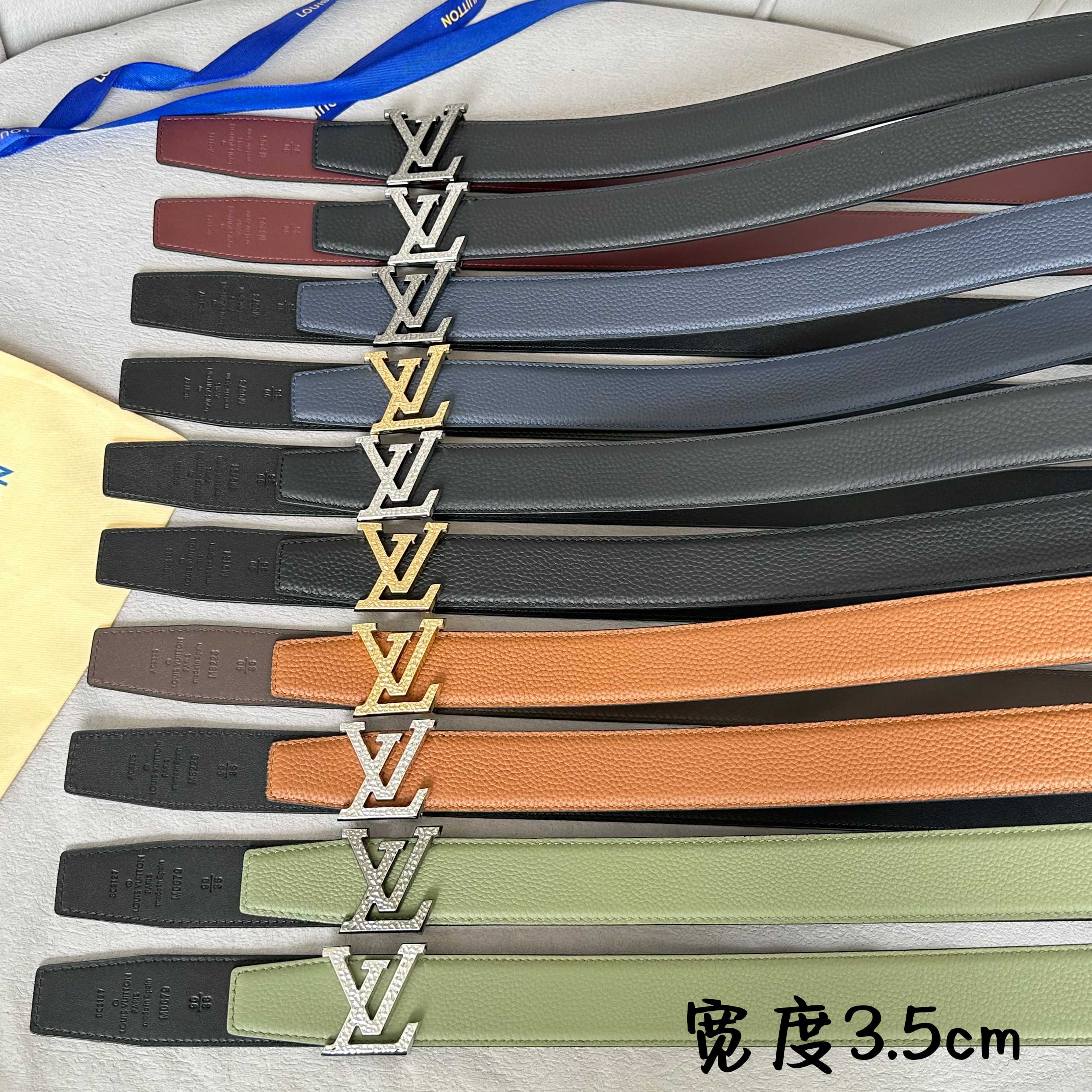 Louis Vuitton Male Basic Belt Cow Leather S-l