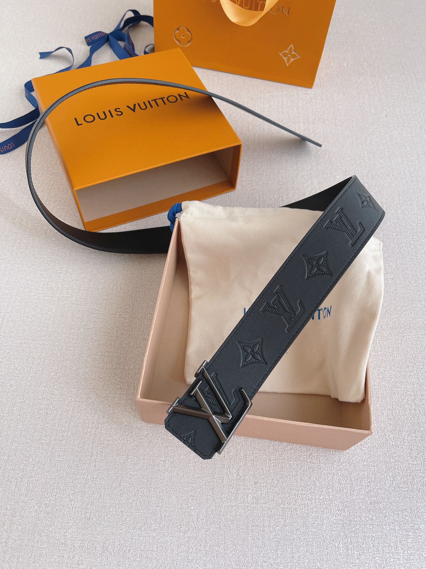 Louis Vuitton Basic Belt Cow Leather 40mm-13514-m-l
