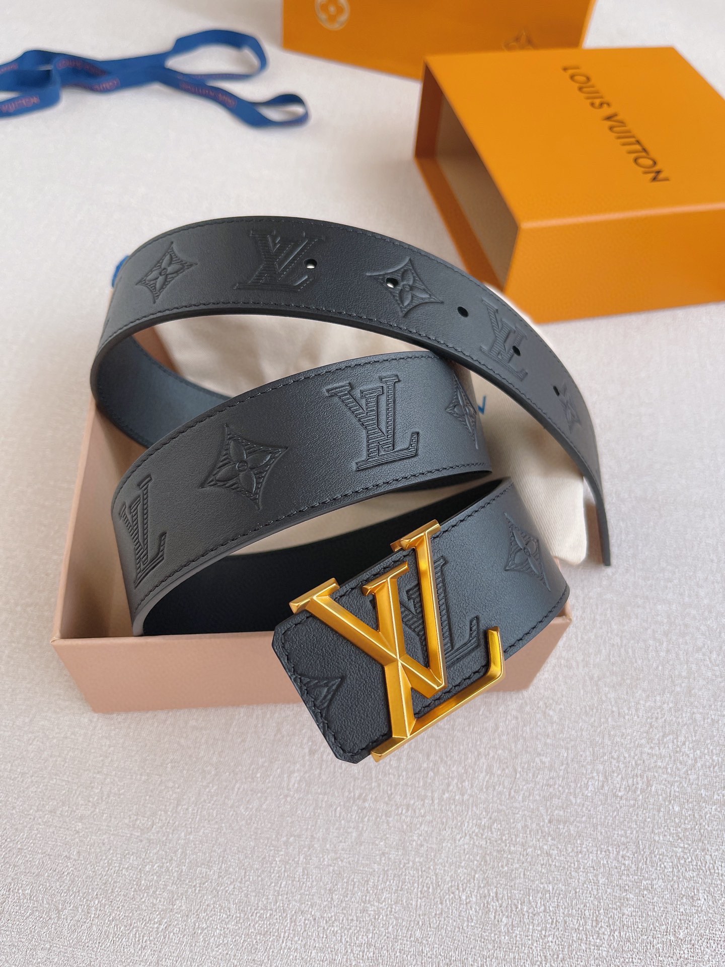 Louis Vuitton Basic Belt Cow Leather 40mm-13514-m-l