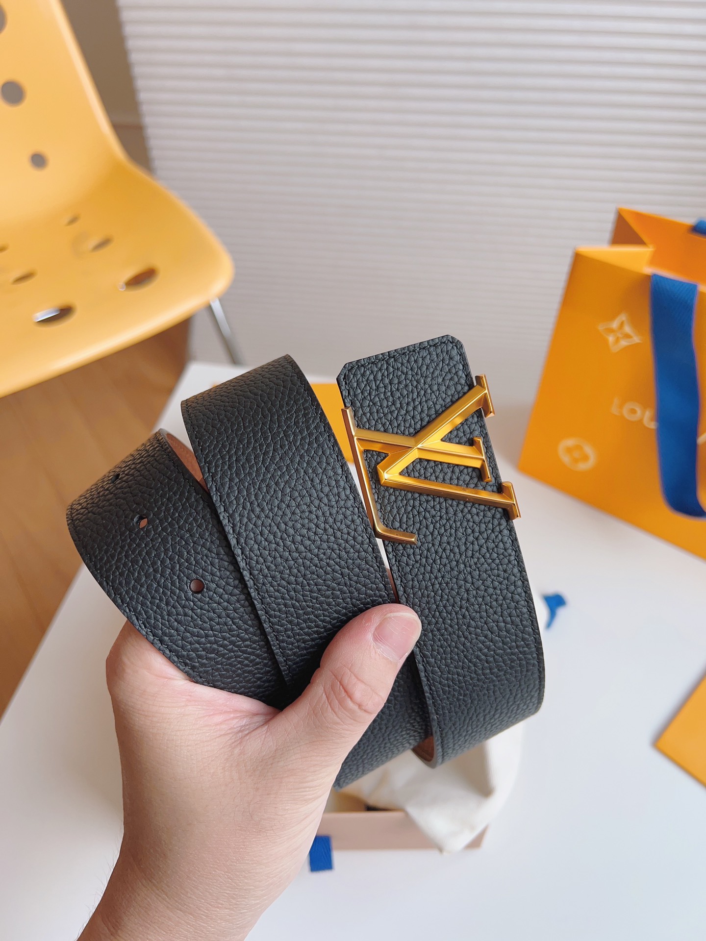 Louis Vuitton Leather Belt 13514-m-l