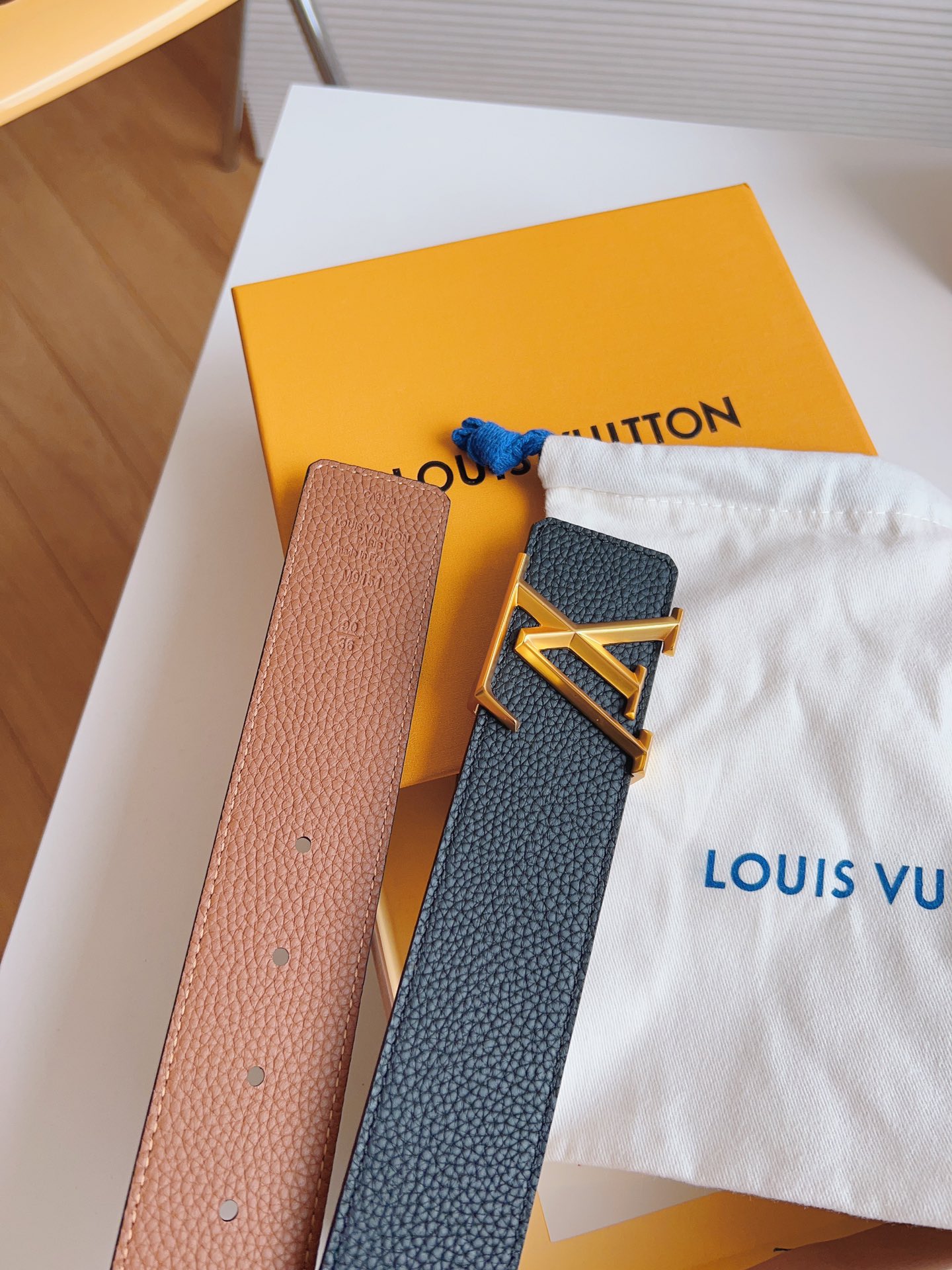 Louis Vuitton Leather Belt 13514-m-l