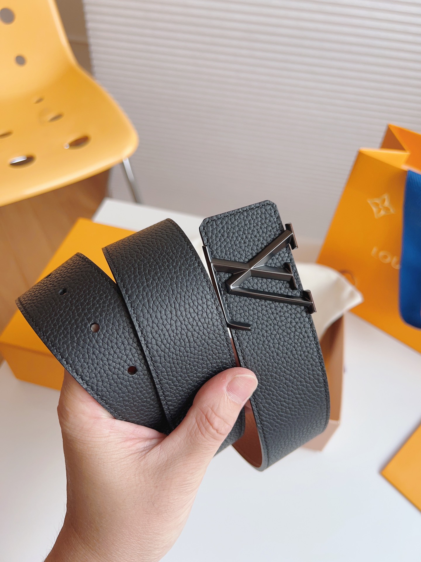 Louis Vuitton Leather Belt 13514-m-l