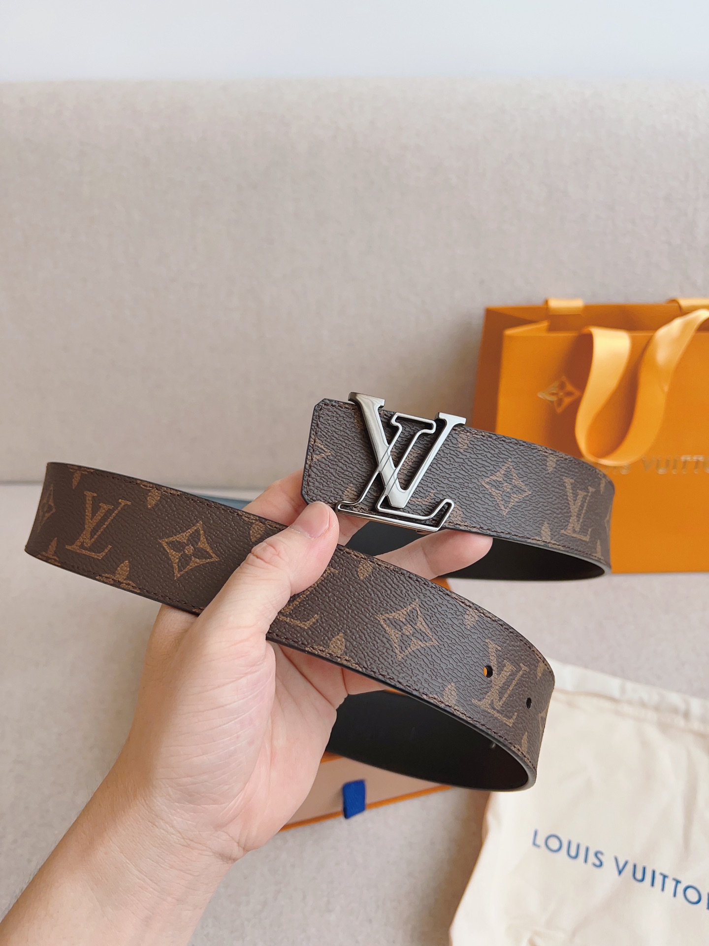 Louis Vuitton Basic Belt Cow Leather S-m-l