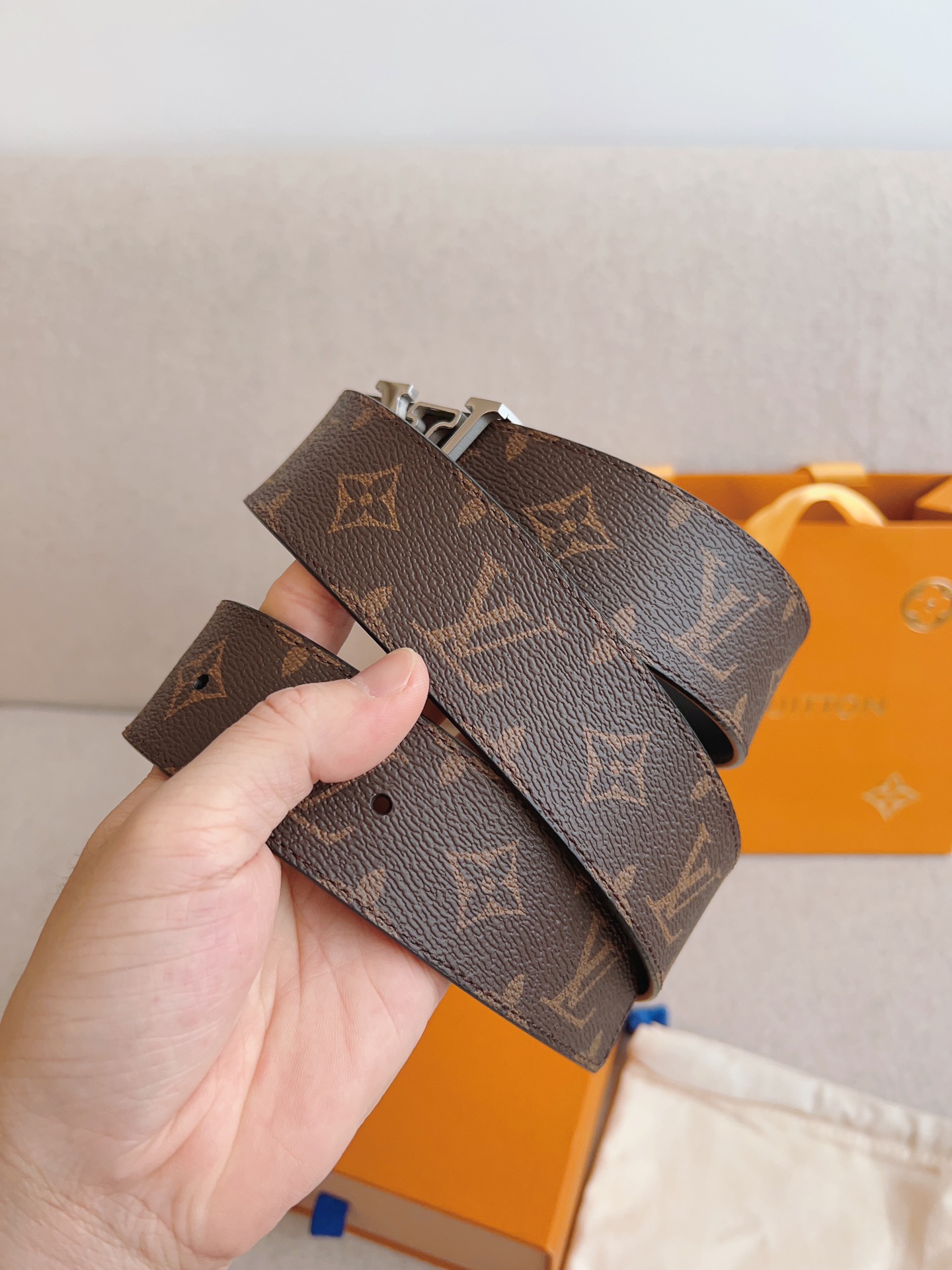 Louis Vuitton Basic Belt Cow Leather S-m-l