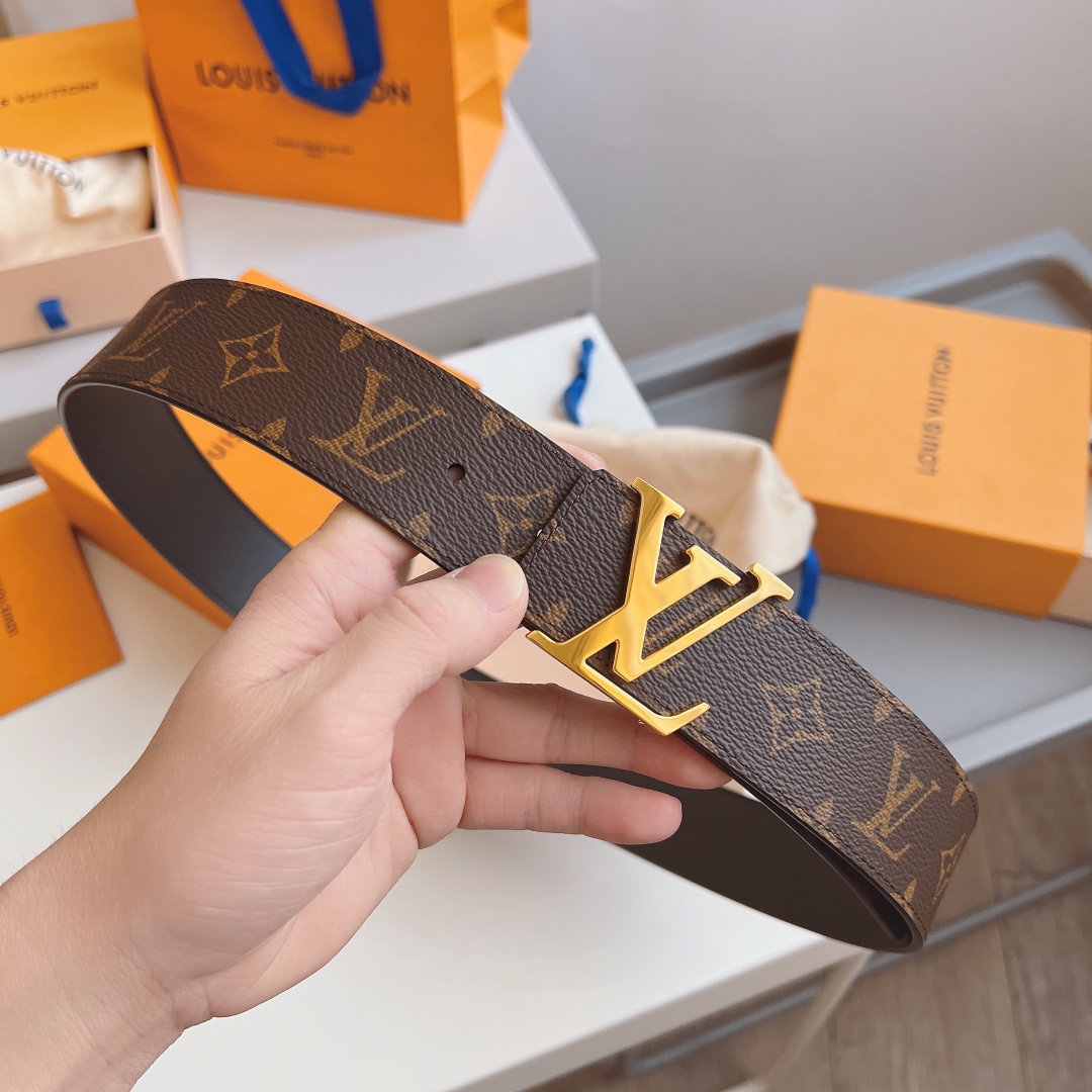 Louis Vuitton Male Leather Belt M-l