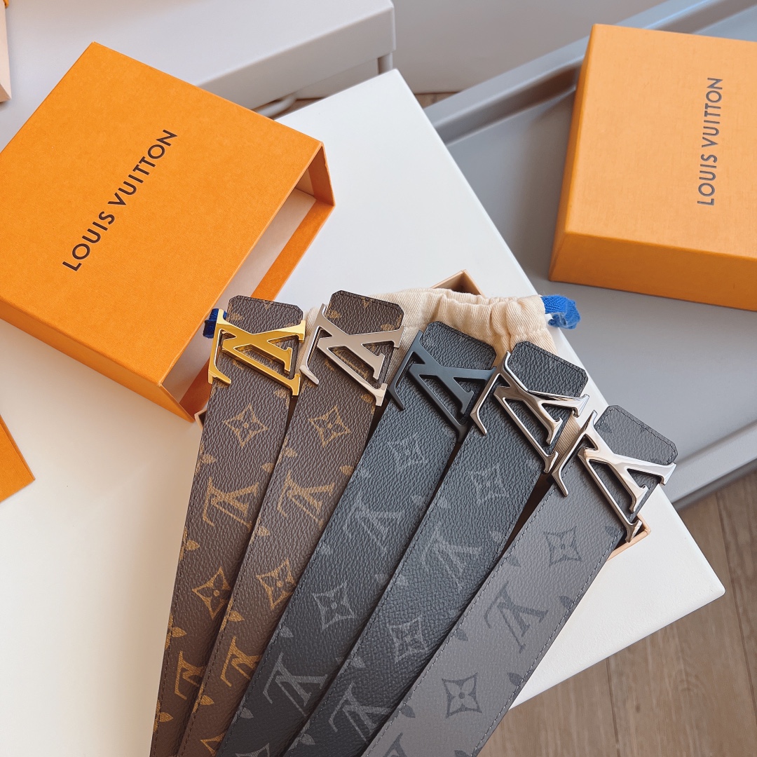 Louis Vuitton Male Leather Belt M-l