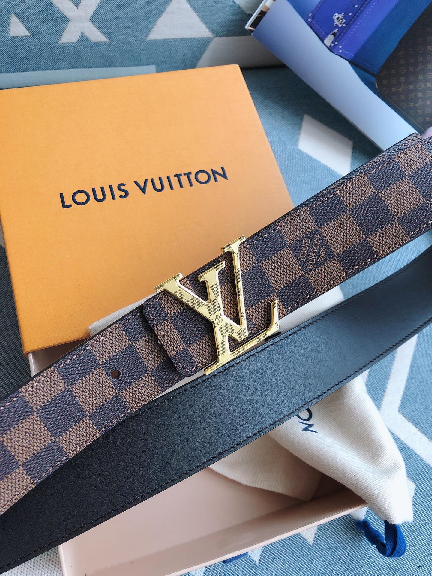 Louis Vuitton Male Leather Belt 13514-m-l