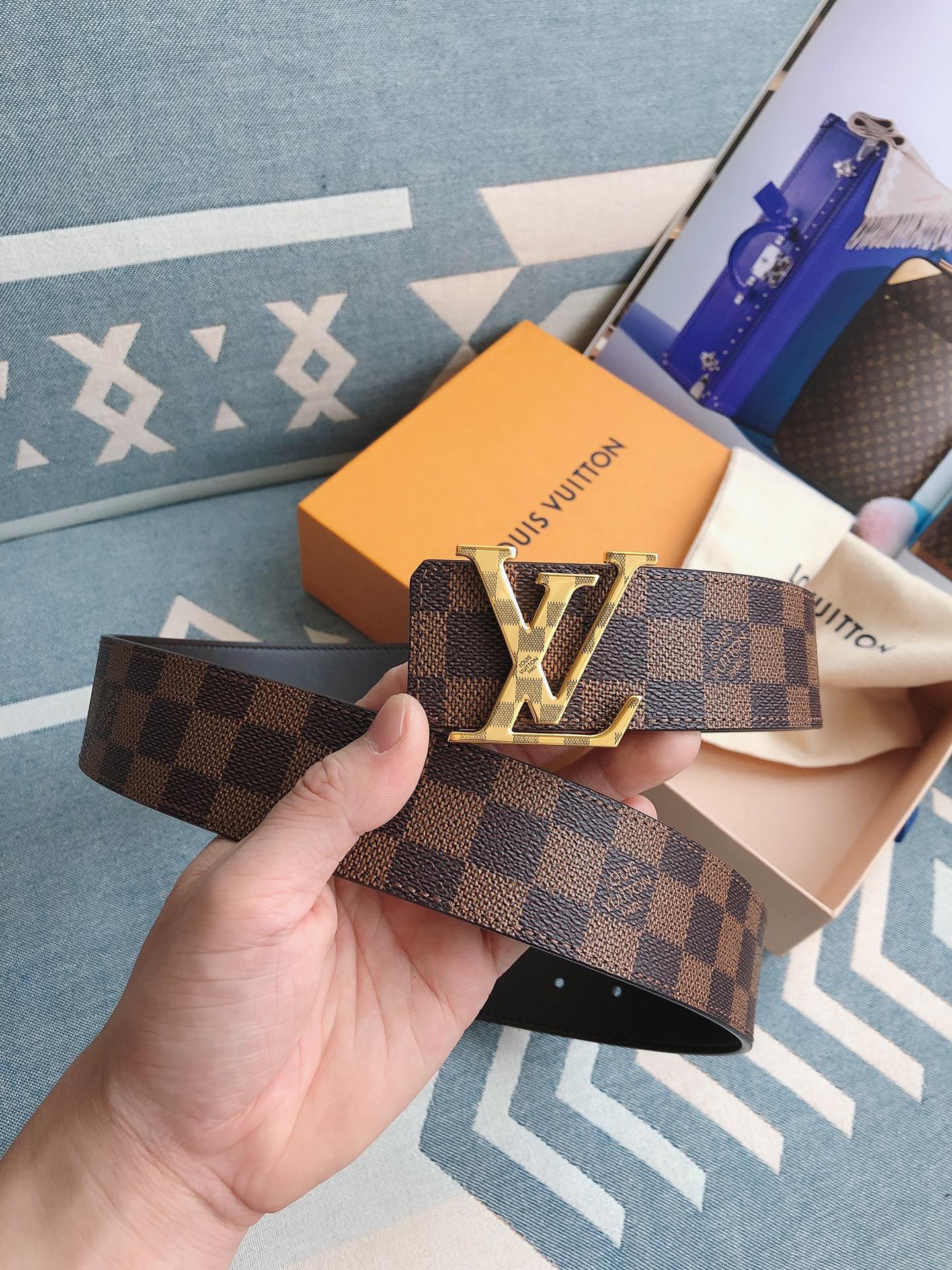 Louis Vuitton Male Leather Belt 13514-m-l