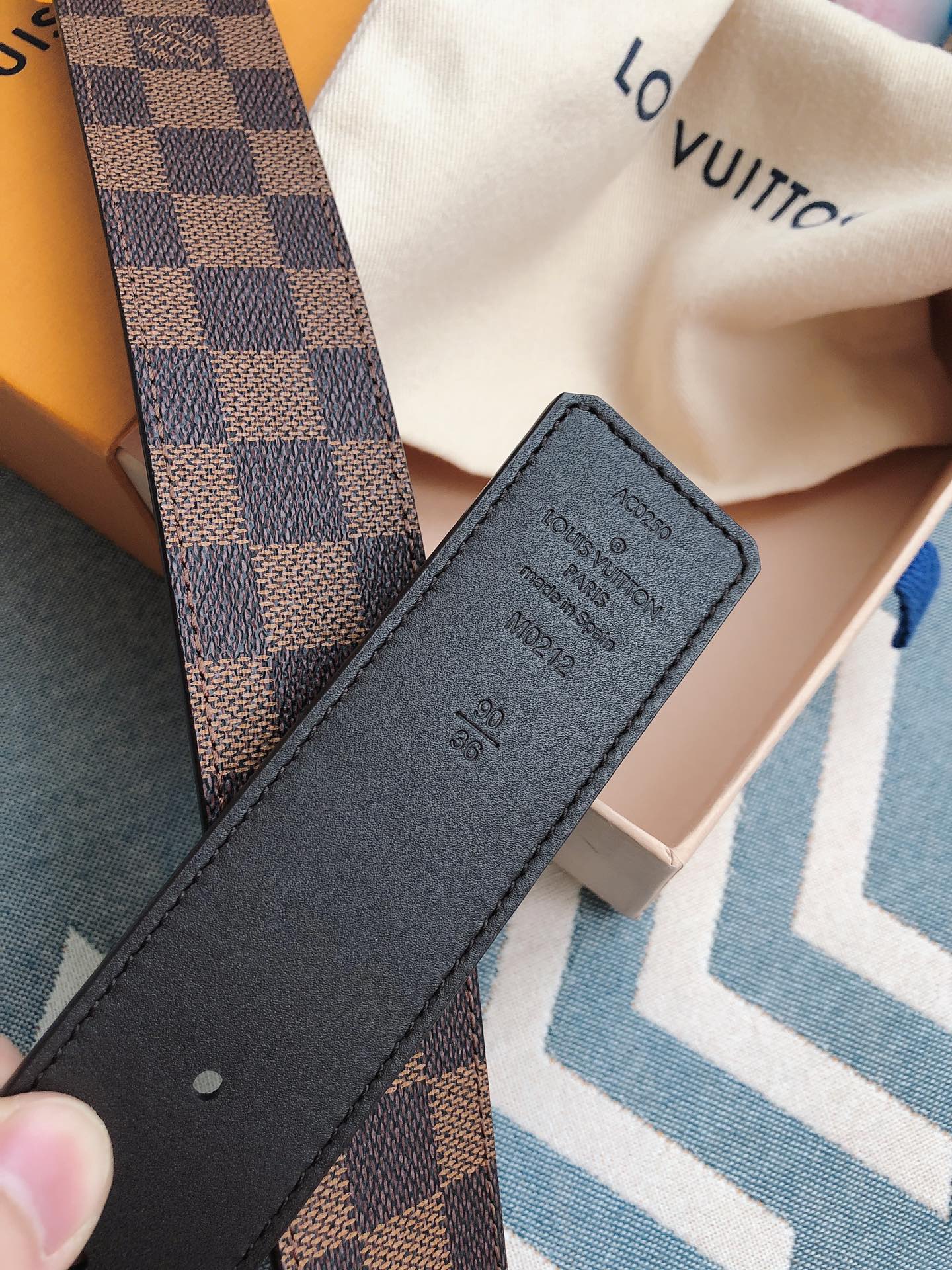 Louis Vuitton Male Leather Belt 13514-m-l