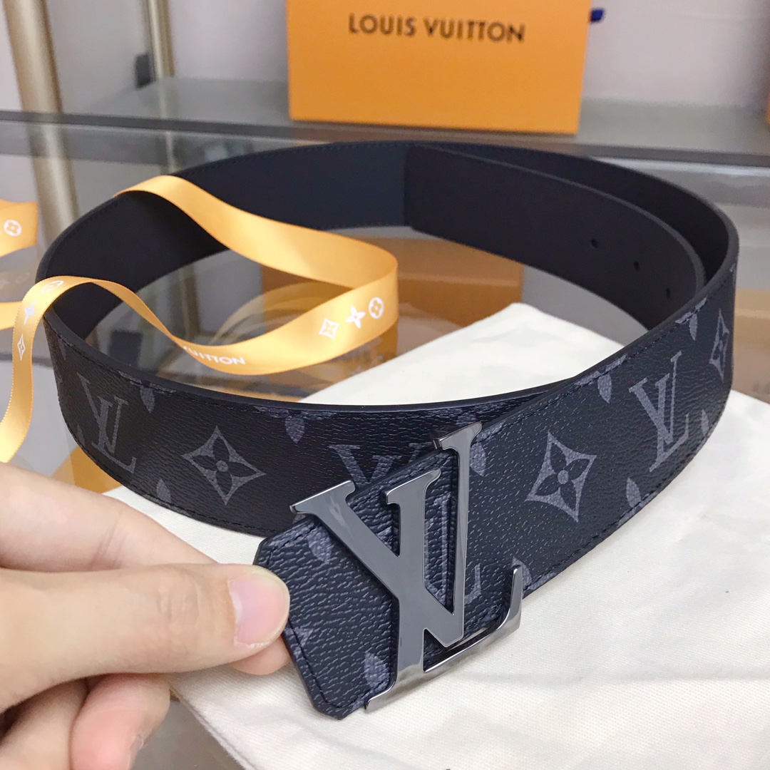Louis Vuitton Male Basic Belt Cow Leather S-m-l