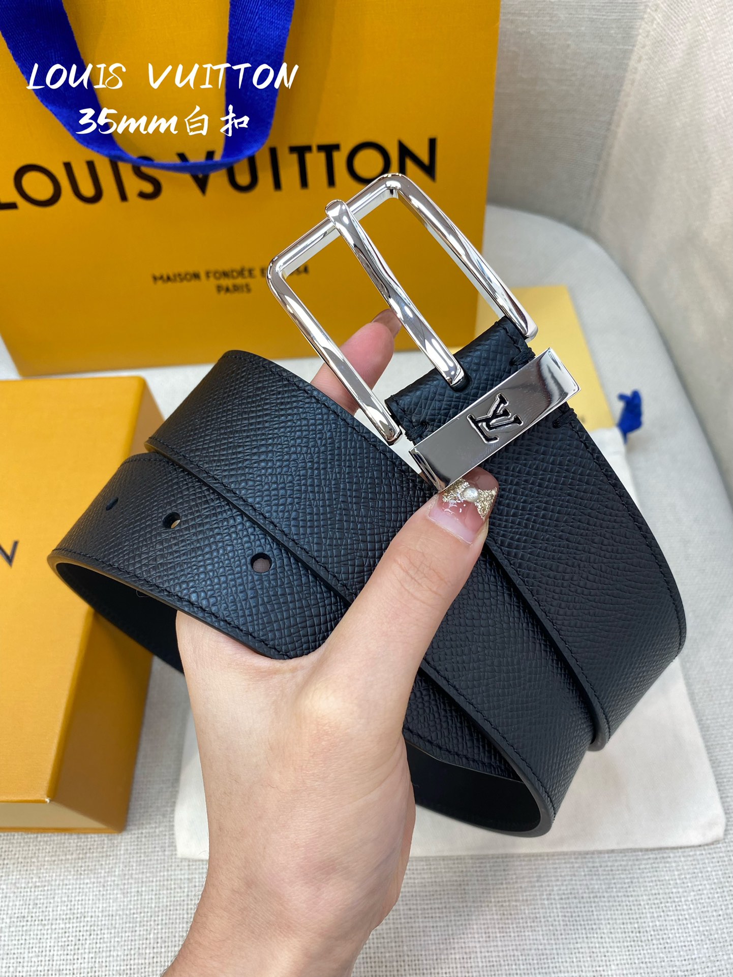 Louis Vuitton Male Basic Belt 35mm-l