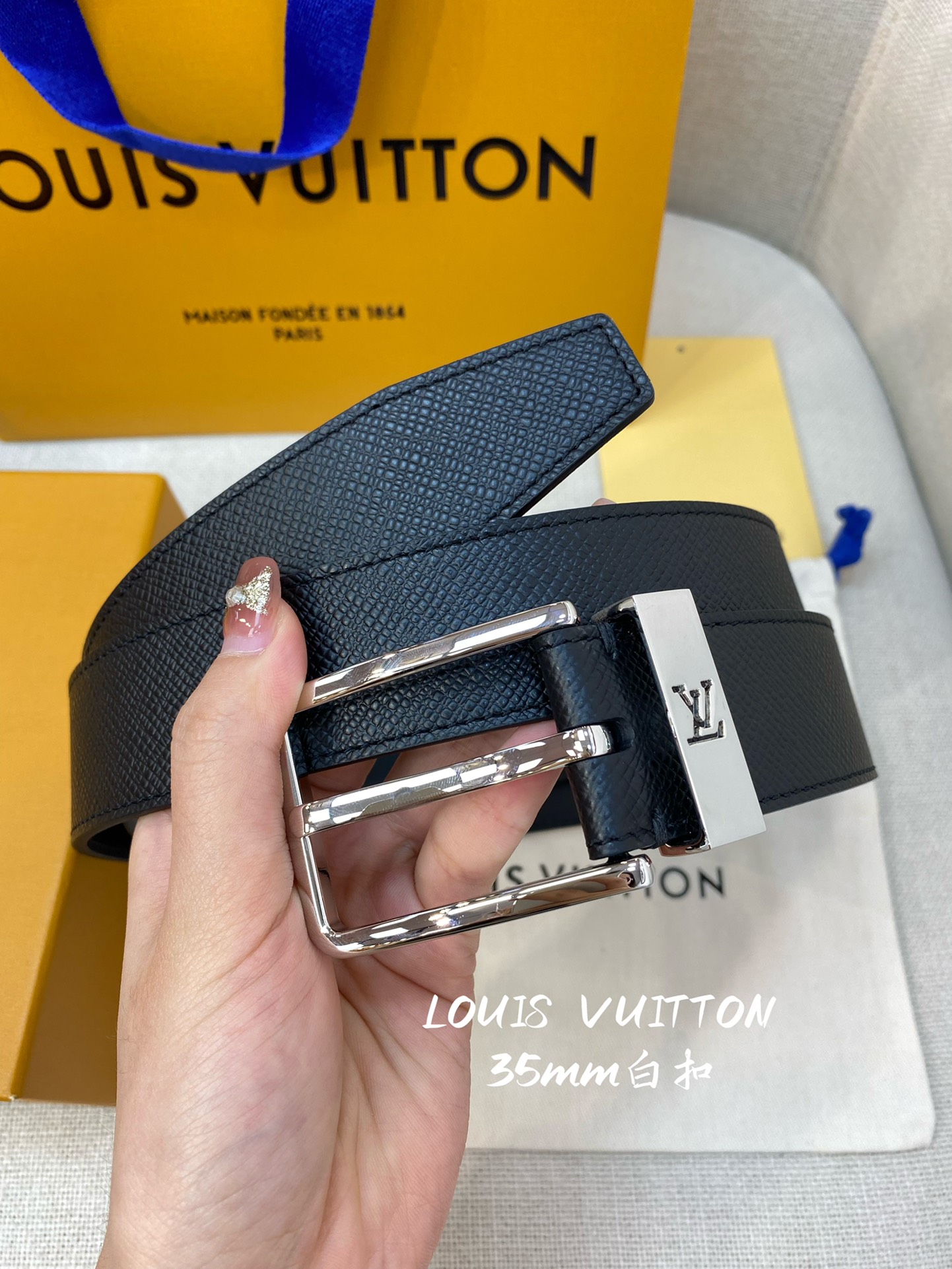 Louis Vuitton Male Basic Belt 35mm-l