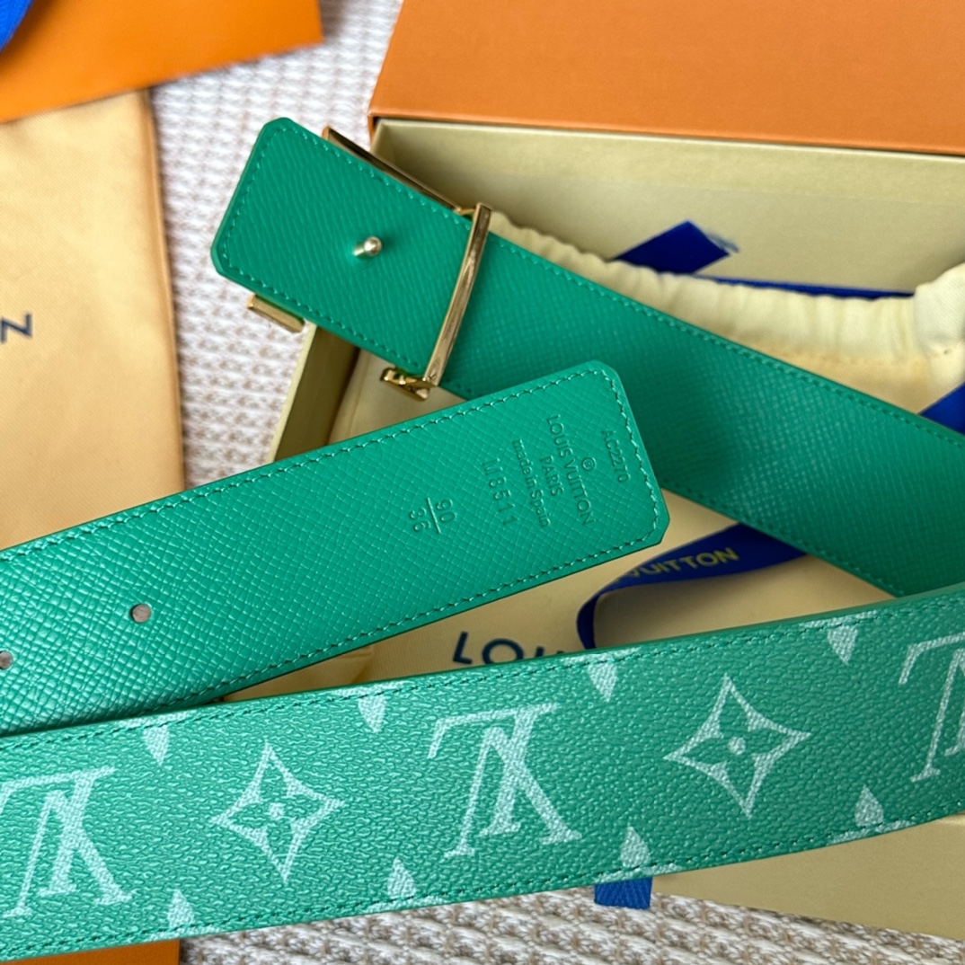 Louis Vuitton Male Basic Belt Cow Leather L