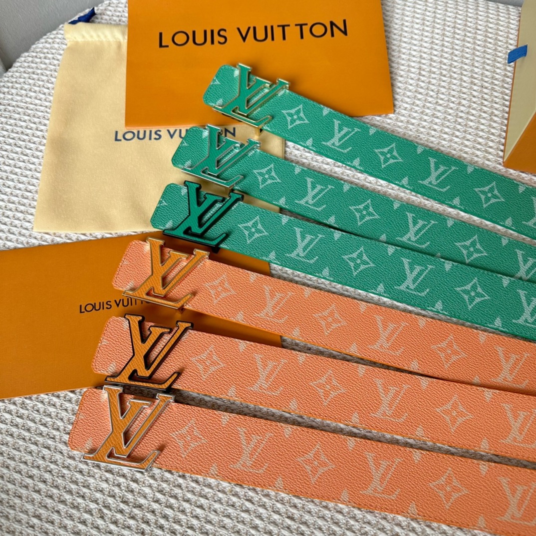 Louis Vuitton Male Basic Belt Cow Leather L
