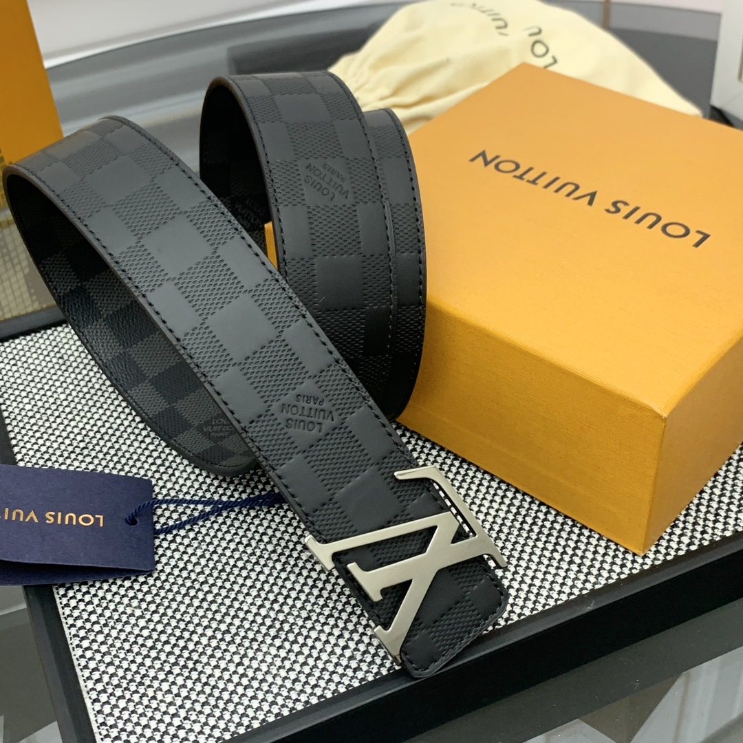 Louis Vuitton Male Basic Belt Cow Leather 13514-m-l