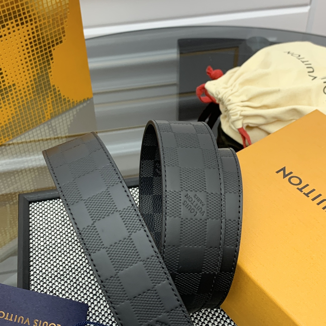 Louis Vuitton Male Basic Belt Cow Leather 13514-m-l